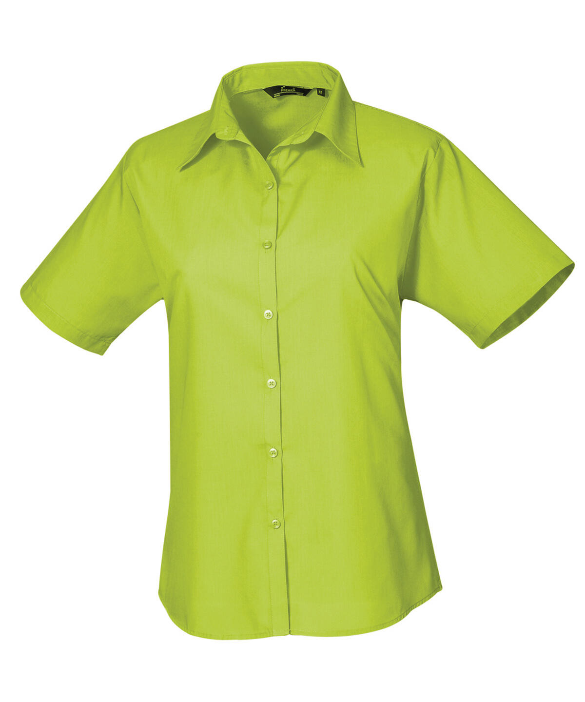 Premier PR302 Women's short sleeve poplin blouse Green