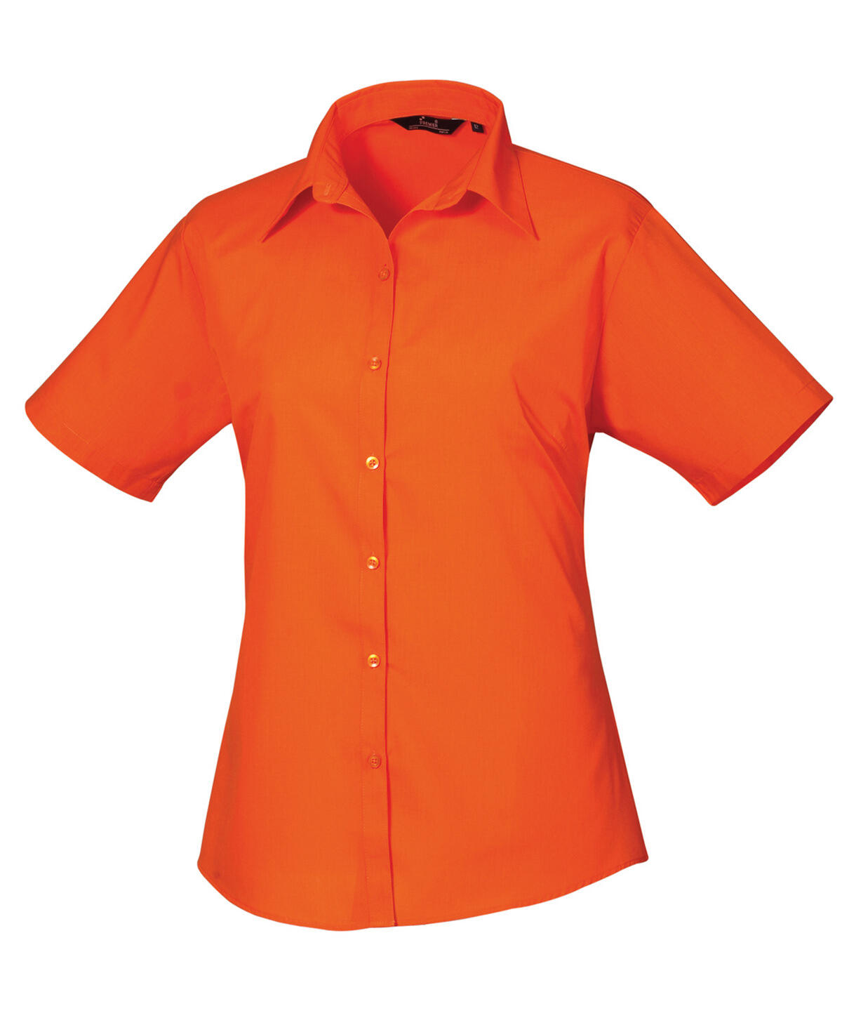 Premier PR302 Women's short sleeve poplin blouse Orange