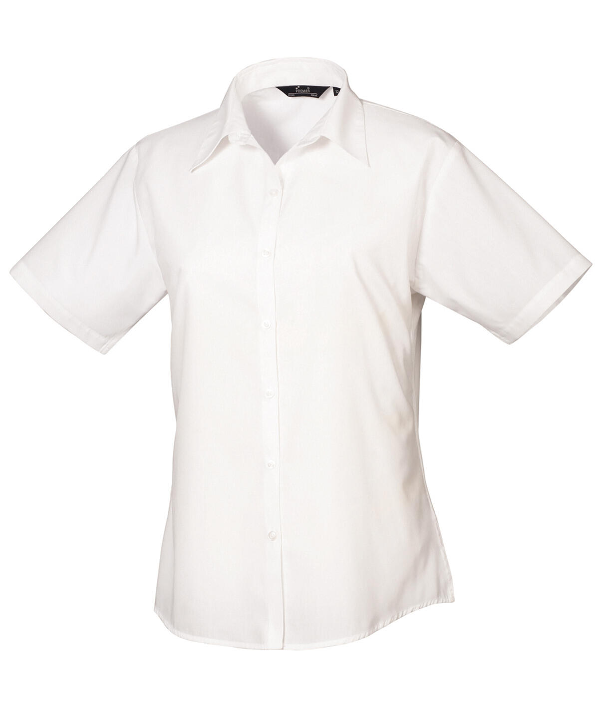 Premier PR302 Women's short sleeve poplin blouse White