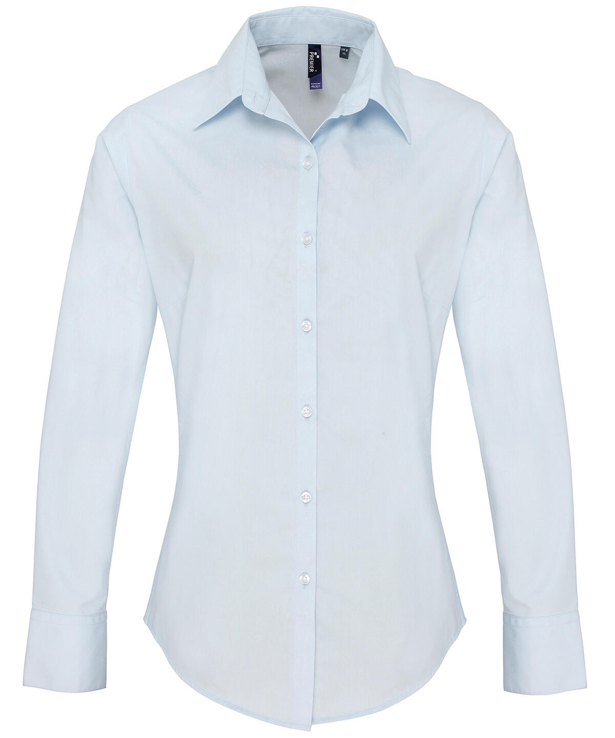 Premier PR307 Women's supreme poplin long sleeve shirt Blue