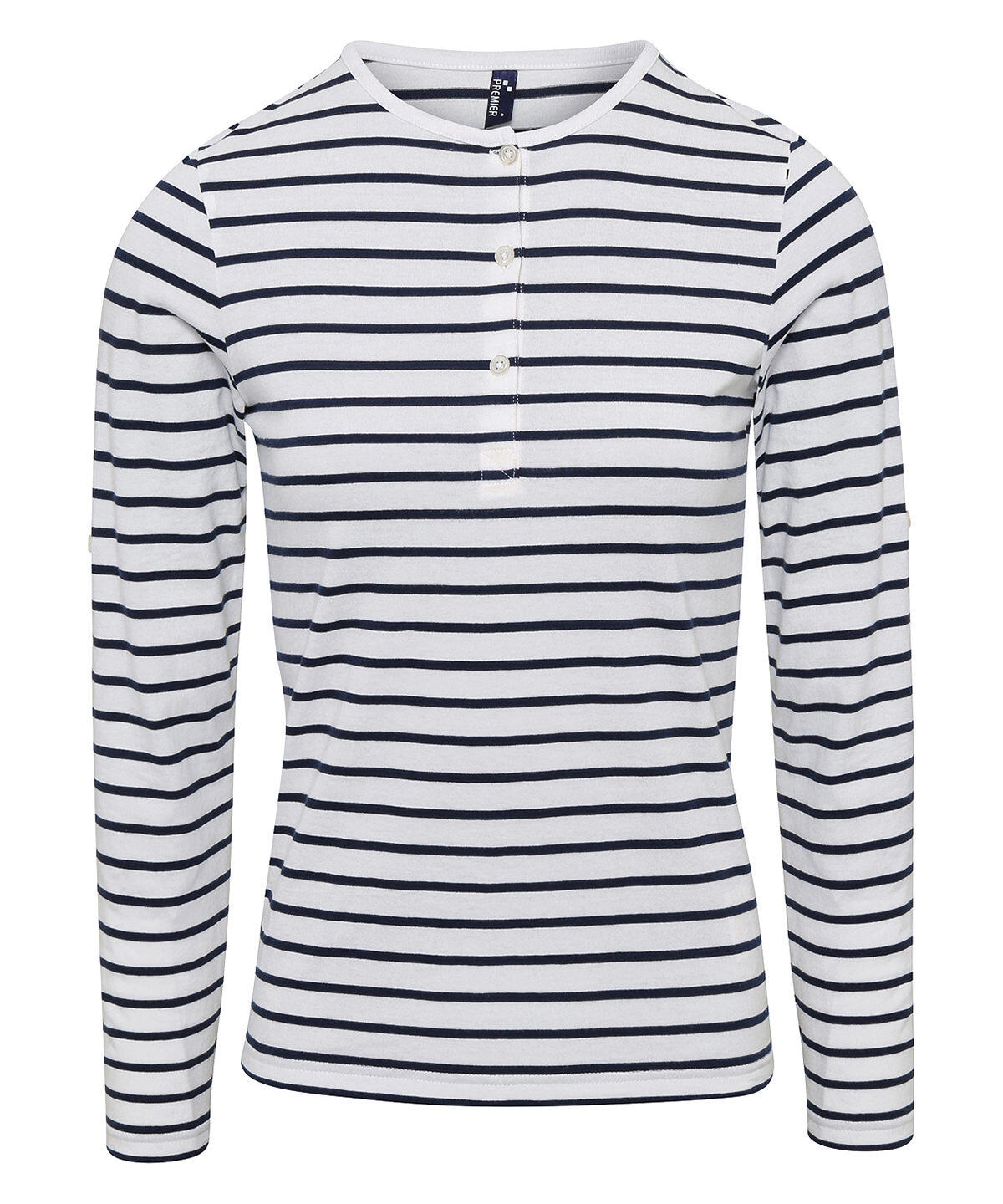Premier PR318 Women's Long John roll-sleeve tee Pattern