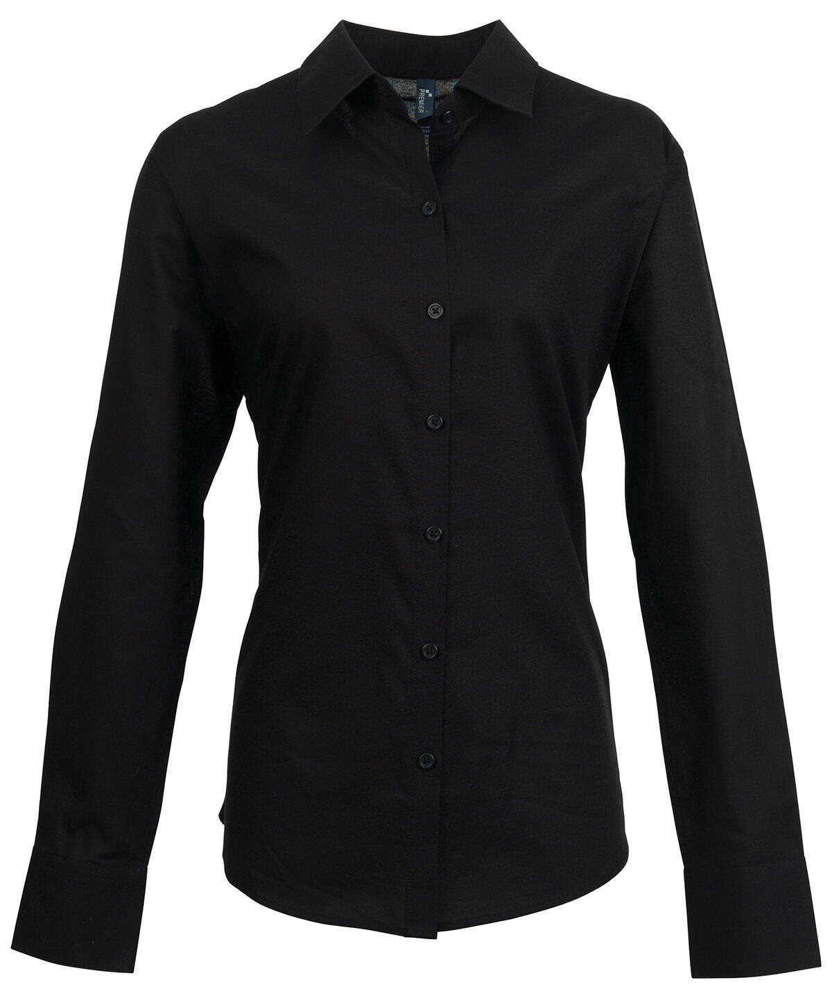 Premier PR334 Women's signature Oxford long sleeve shirt Black