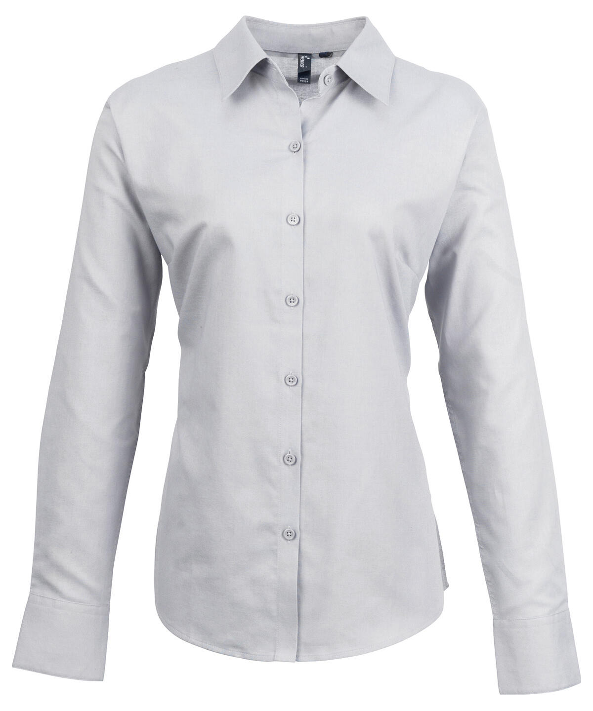 Premier PR334 Women's signature Oxford long sleeve shirt Grey