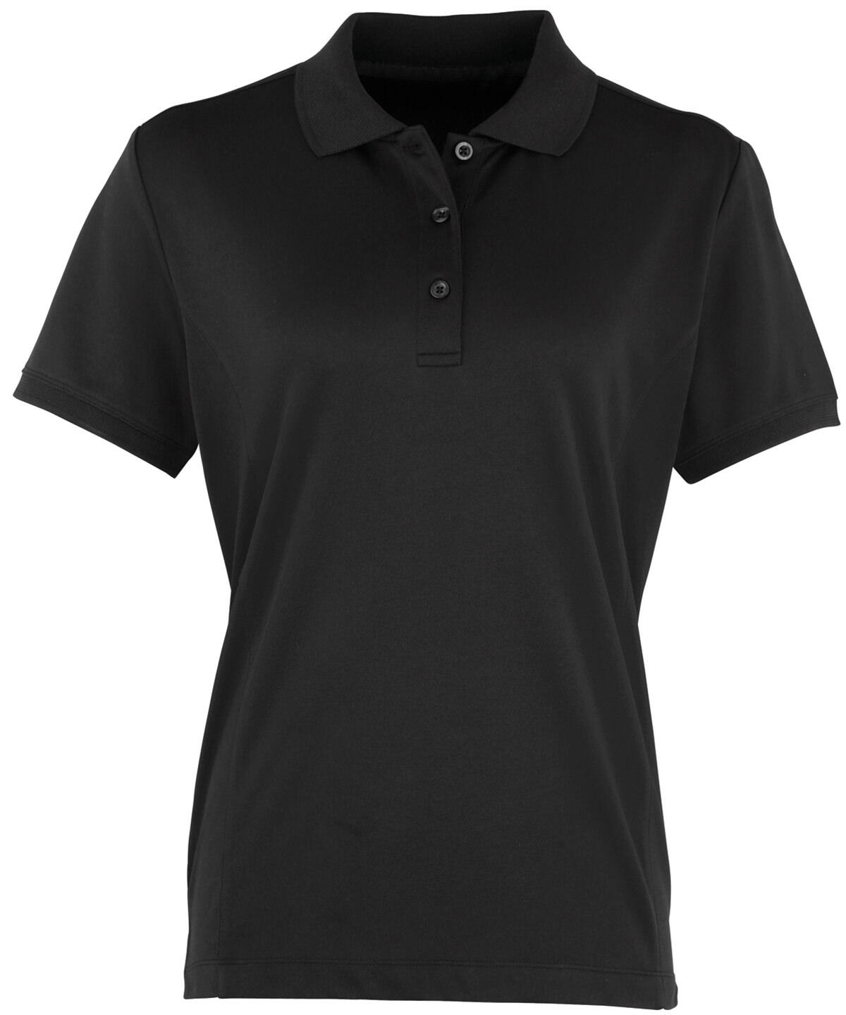 Premier PR616 Women's Coolchecker® piqué polo Black
