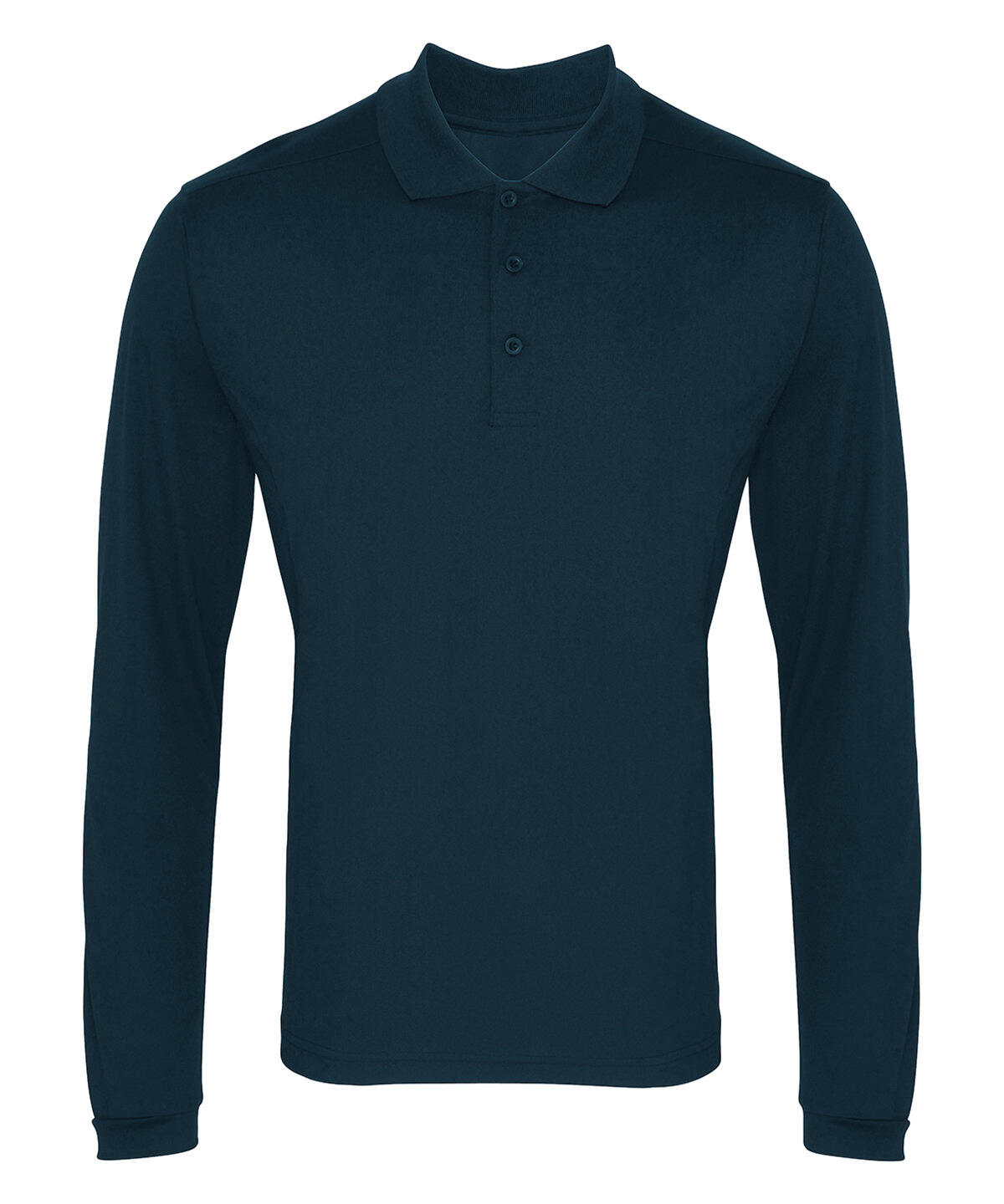 Premier PR617 Long sleeve Coolchecker® piqué polo Blue