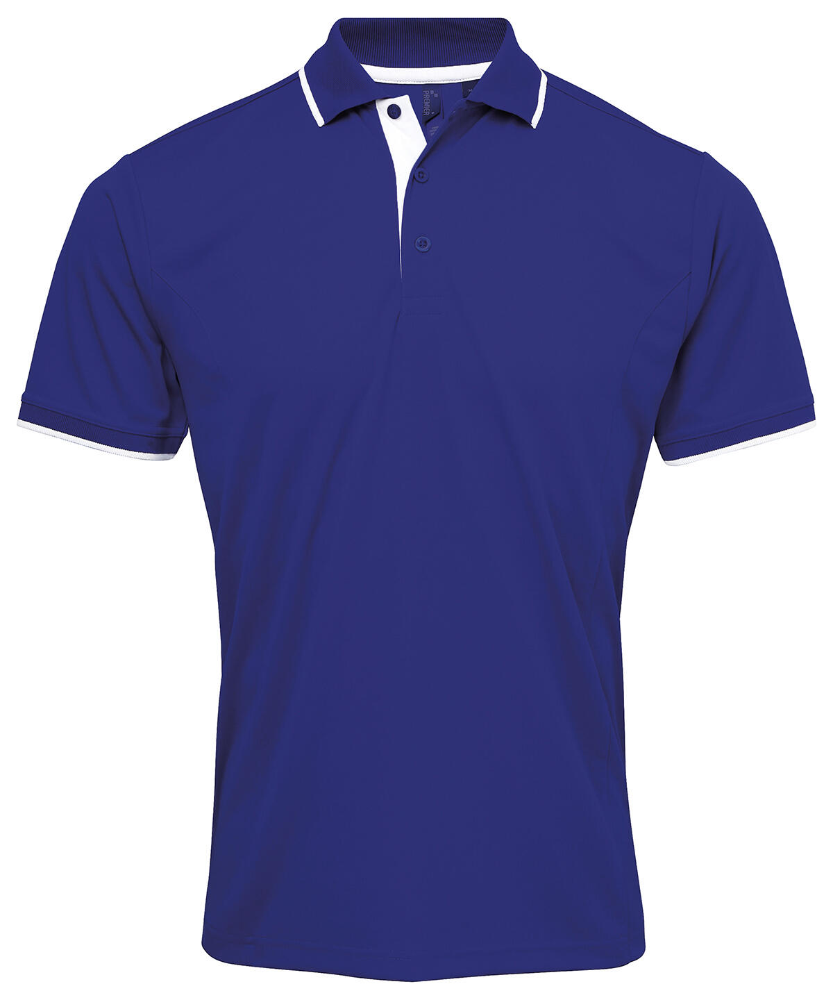 Premier PR618 Contrast Coolchecker® polo Blue