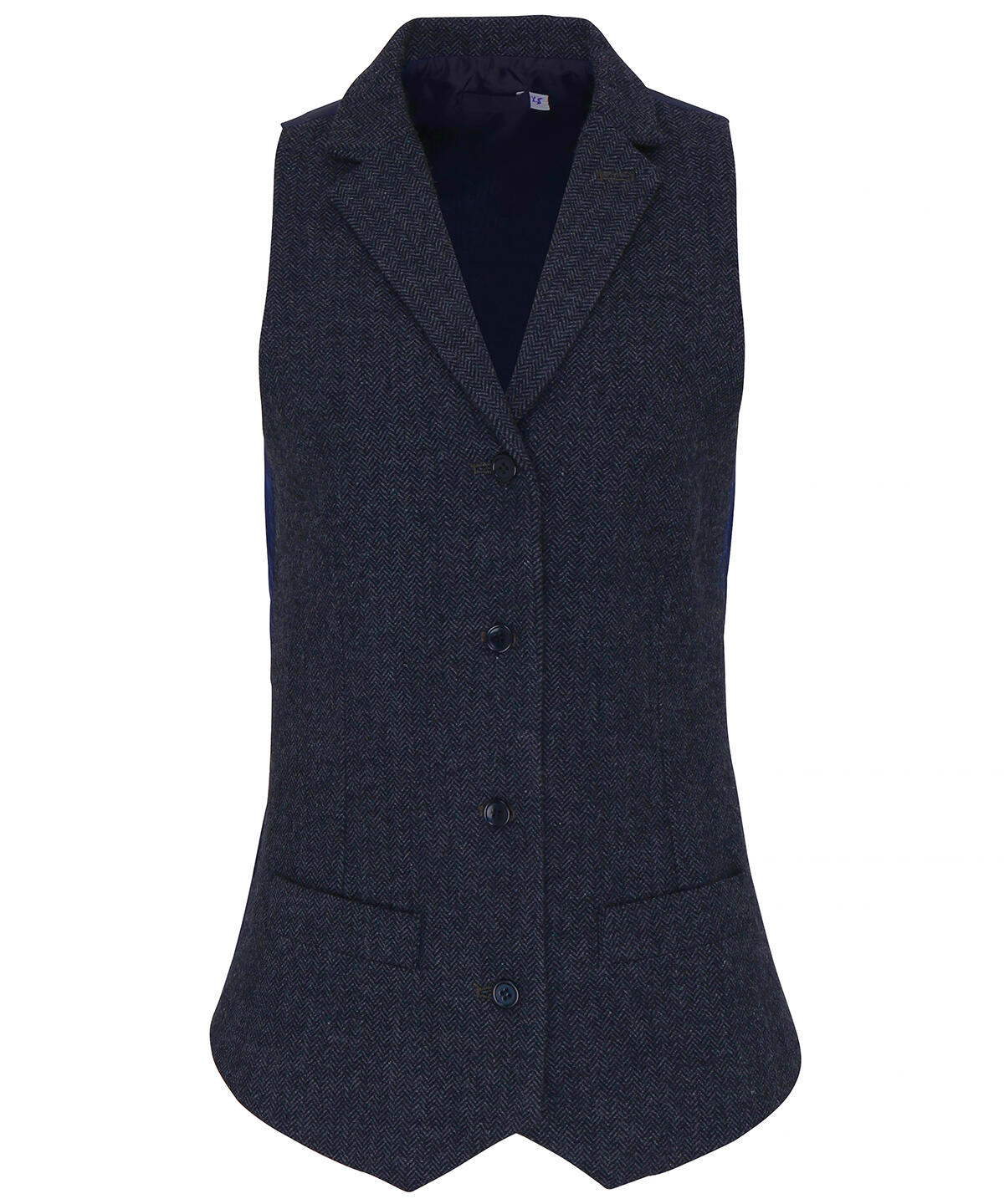 Premier PR626 Women's herringbone waistcoat Blue