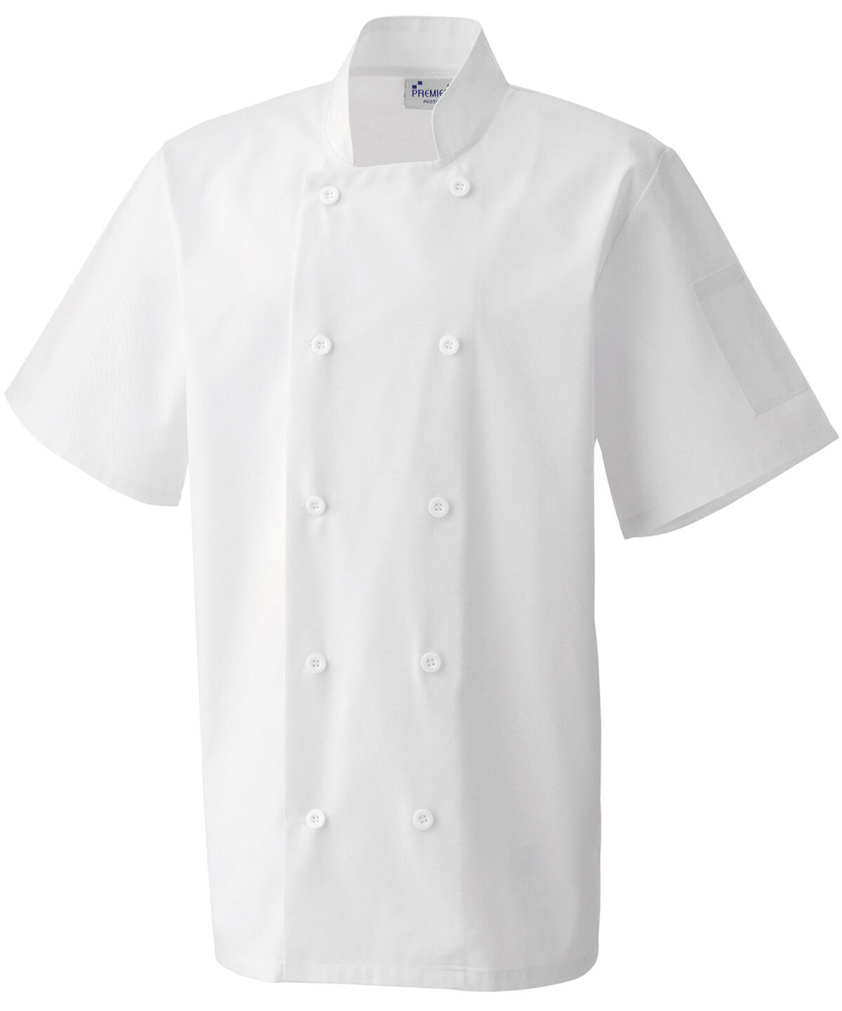 Premier PR656 Short sleeve chef’s jacket White