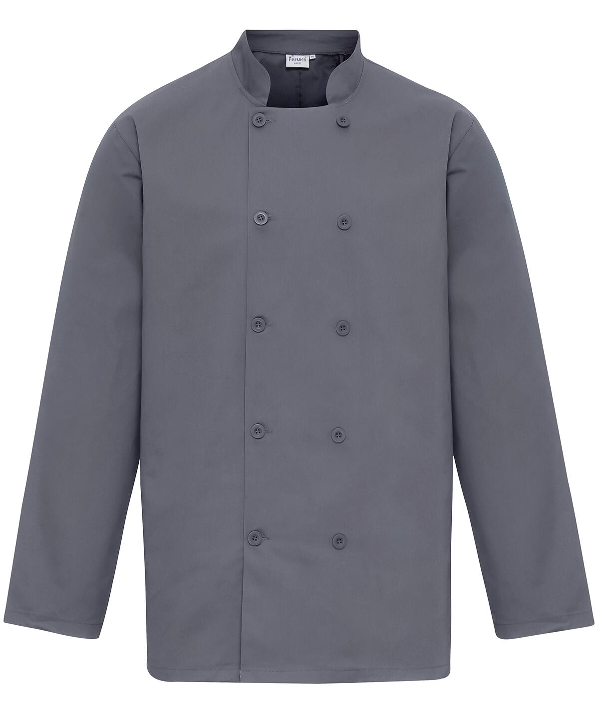 Premier PR657 Long sleeve chef’s jacket Grey