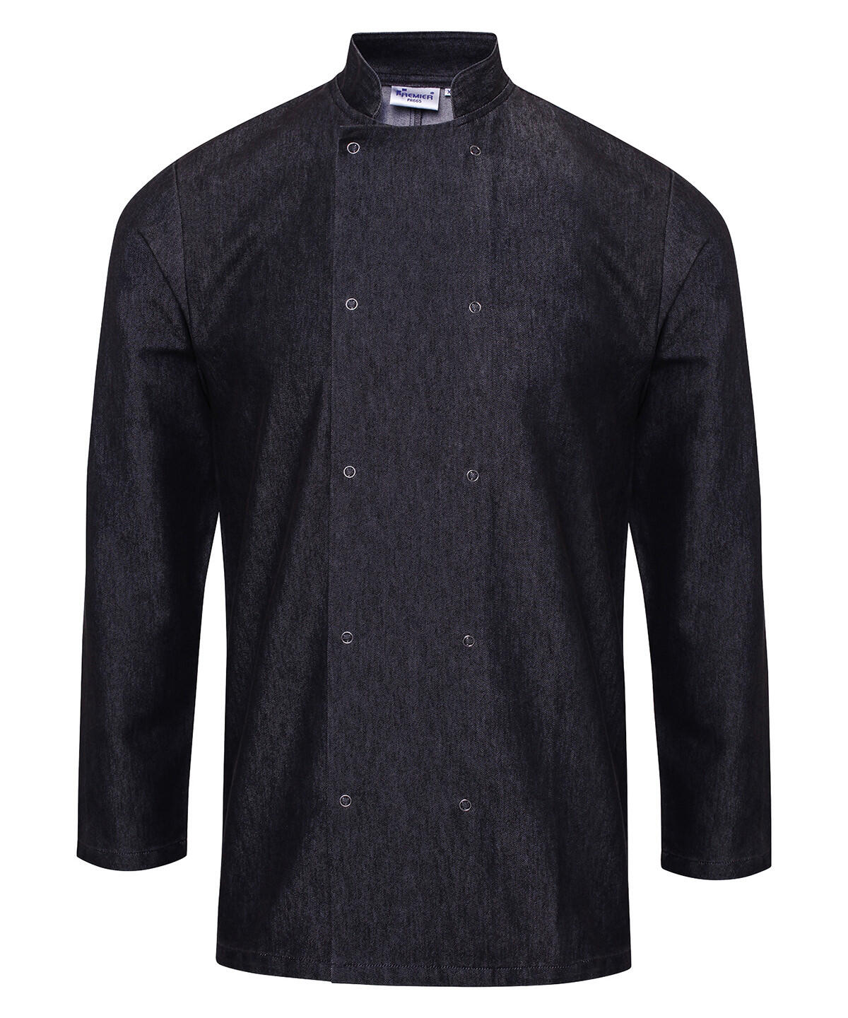 Premier PR660 Denim chef's jacket Black