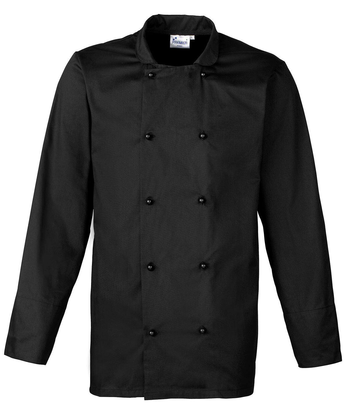 Premier PR661 Cuisine long sleeve chef's jacket Black