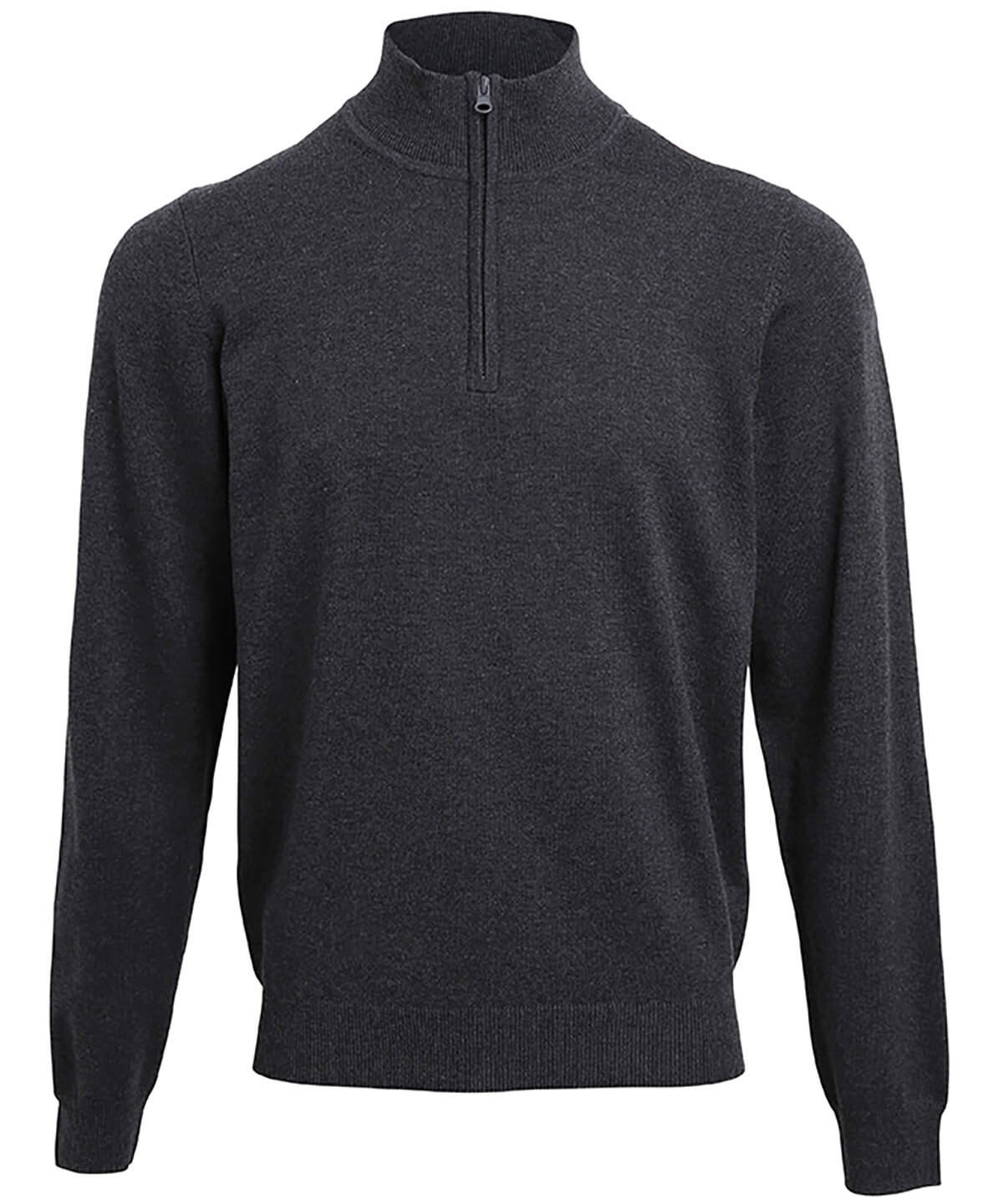 Premier PR695 ¼ zip knitted sweater Grey