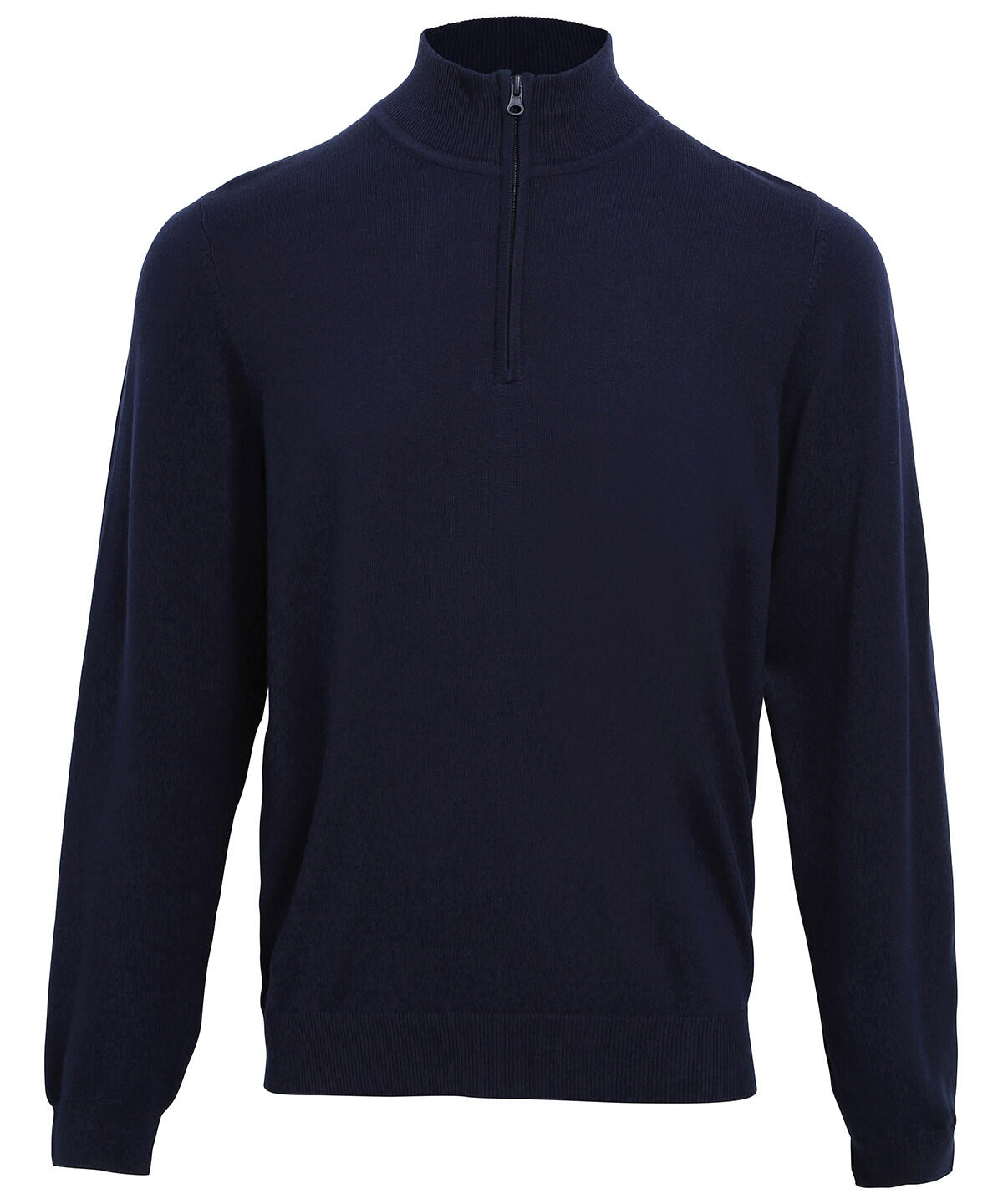 Premier PR695 ¼ zip knitted sweater Blue