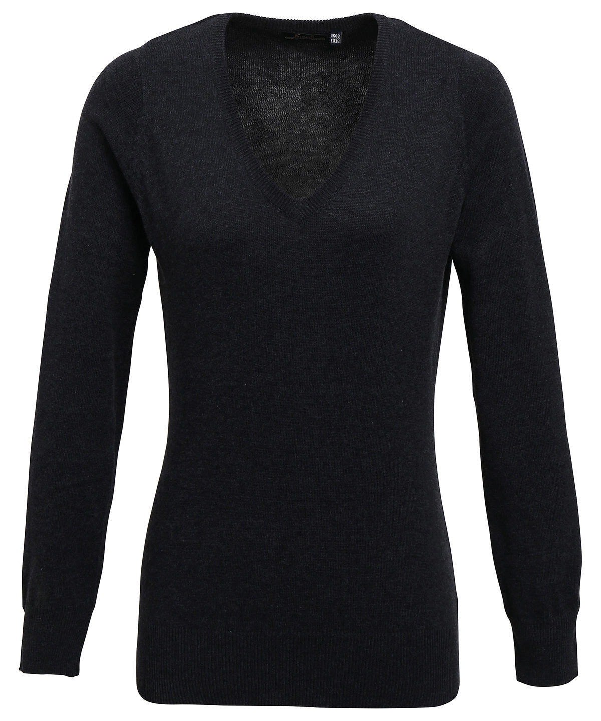 Premier PR696 Women's v-neck knitted sweater Grey