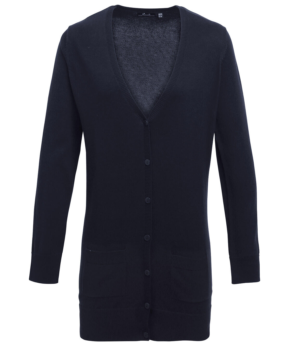 Premier PR698 Women's longline knitted cardigan Blue