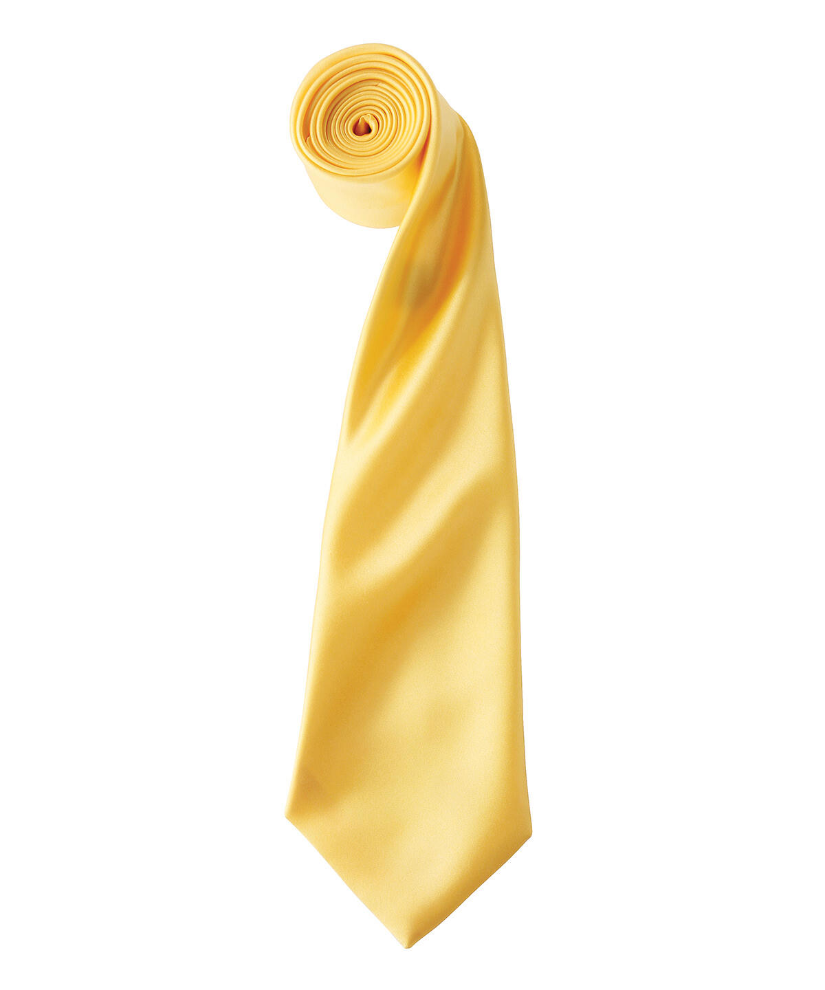 Premier PR750 'Colours' satin tie Yellow