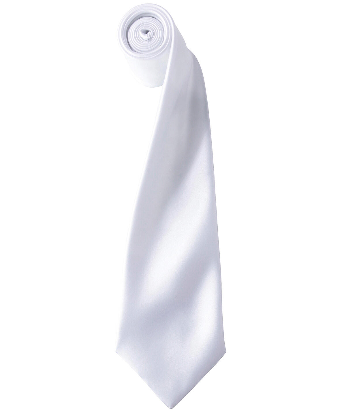 Premier PR750 'Colours' satin tie White