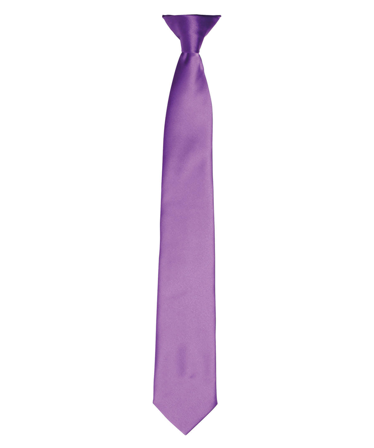 Premier PR755 'Colours' satin clip tie Purple