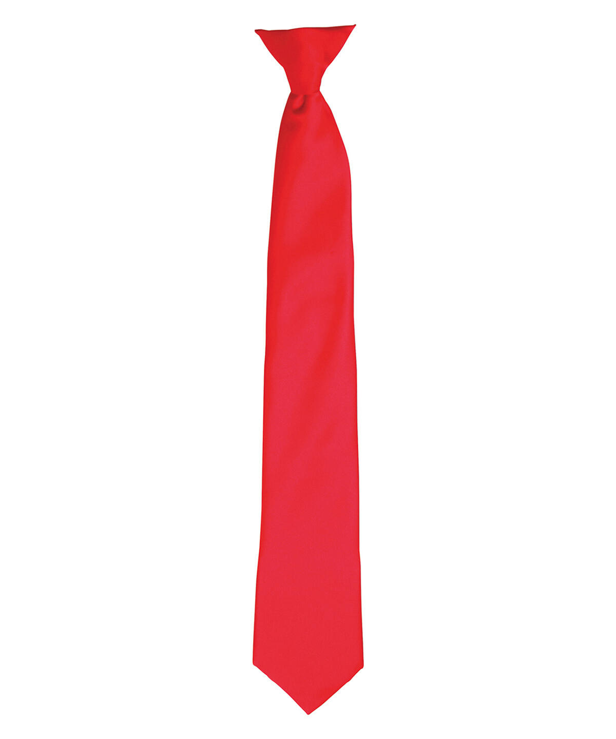 Premier PR755 'Colours' satin clip tie Red