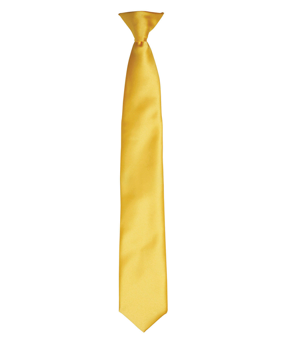 Premier PR755 'Colours' satin clip tie Yellow