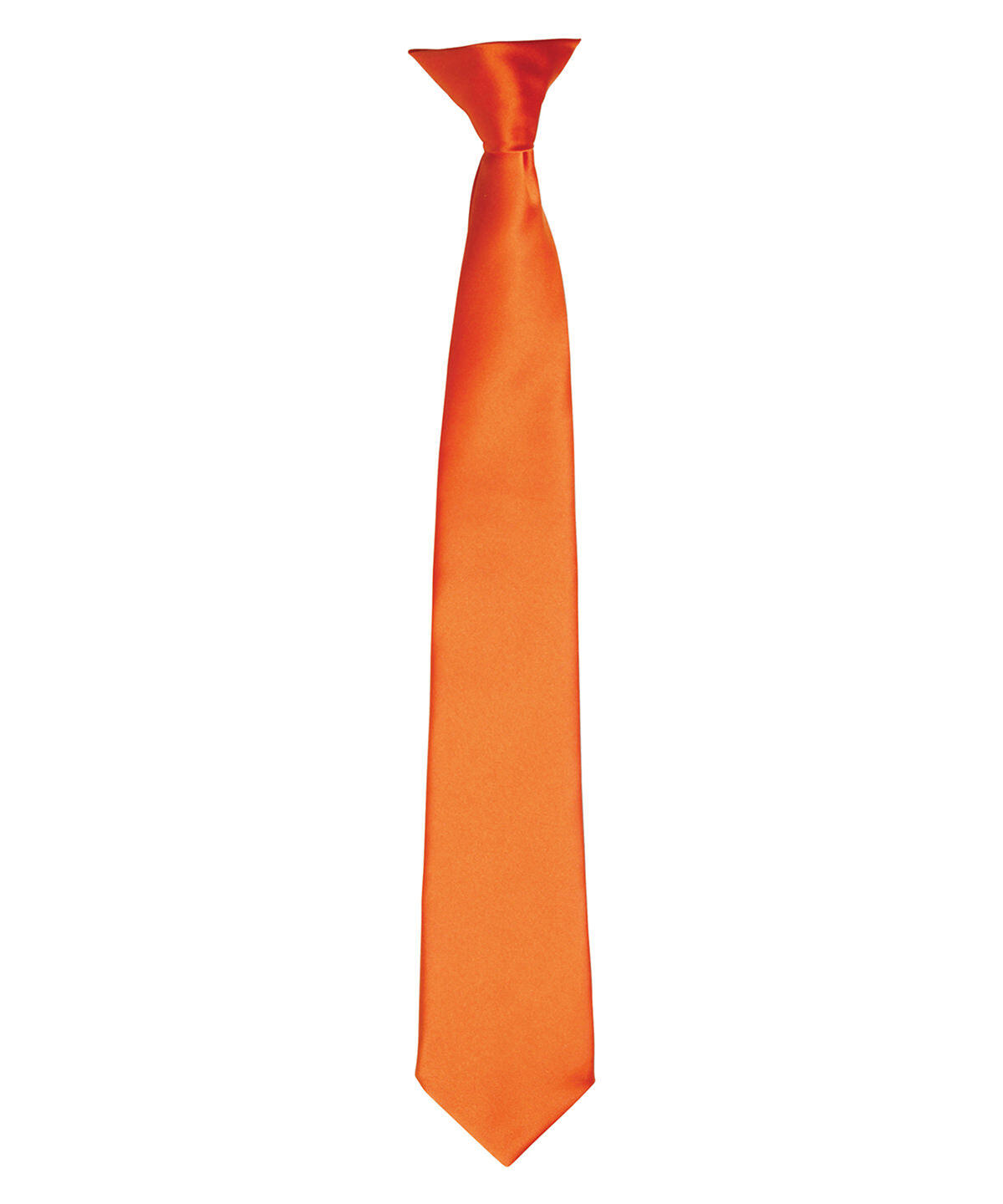 Premier PR755 'Colours' satin clip tie Orange