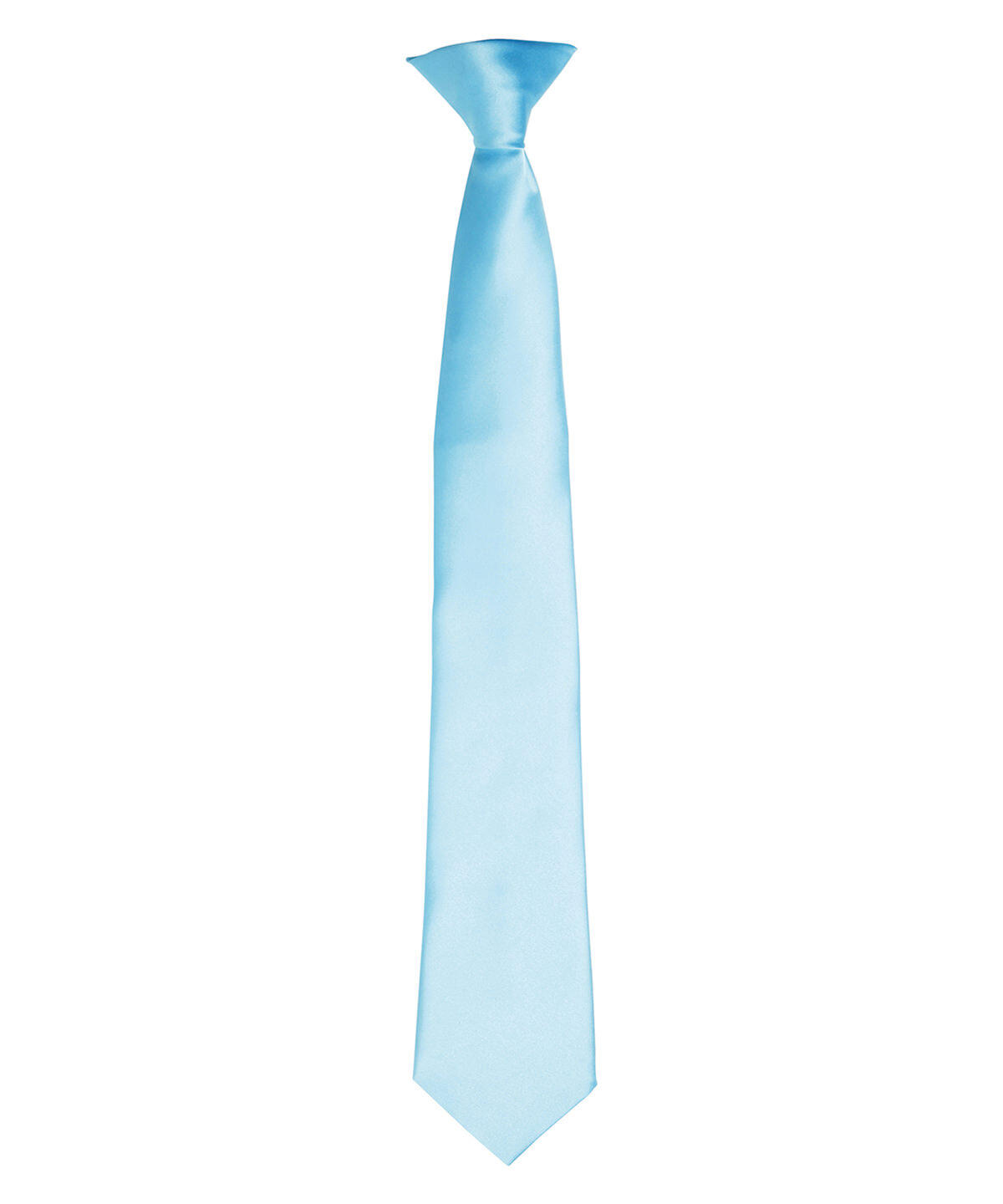 Premier PR755 'Colours' satin clip tie Blue