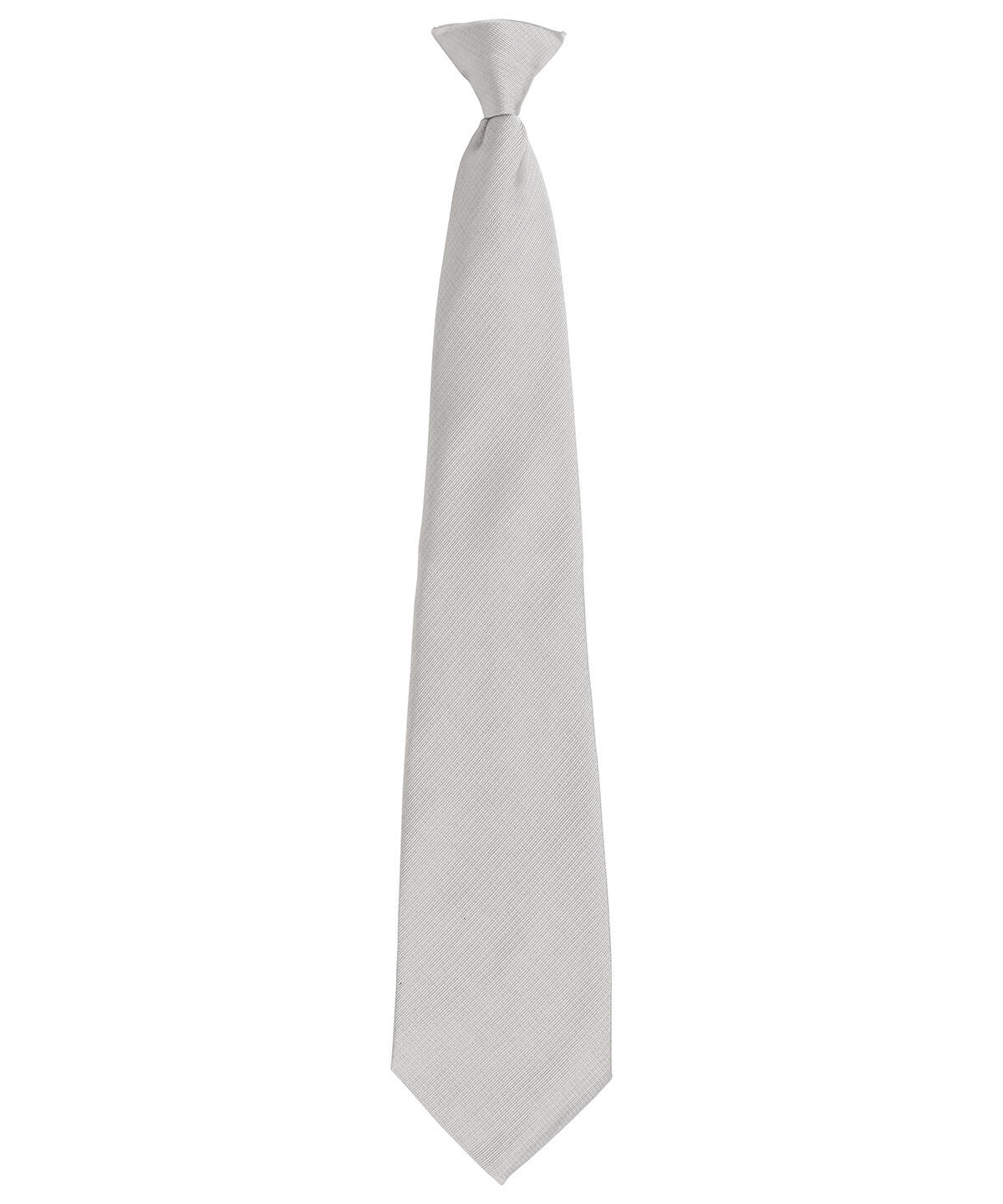 Premier PR785 'Colours Originals' fashion clip tie Grey