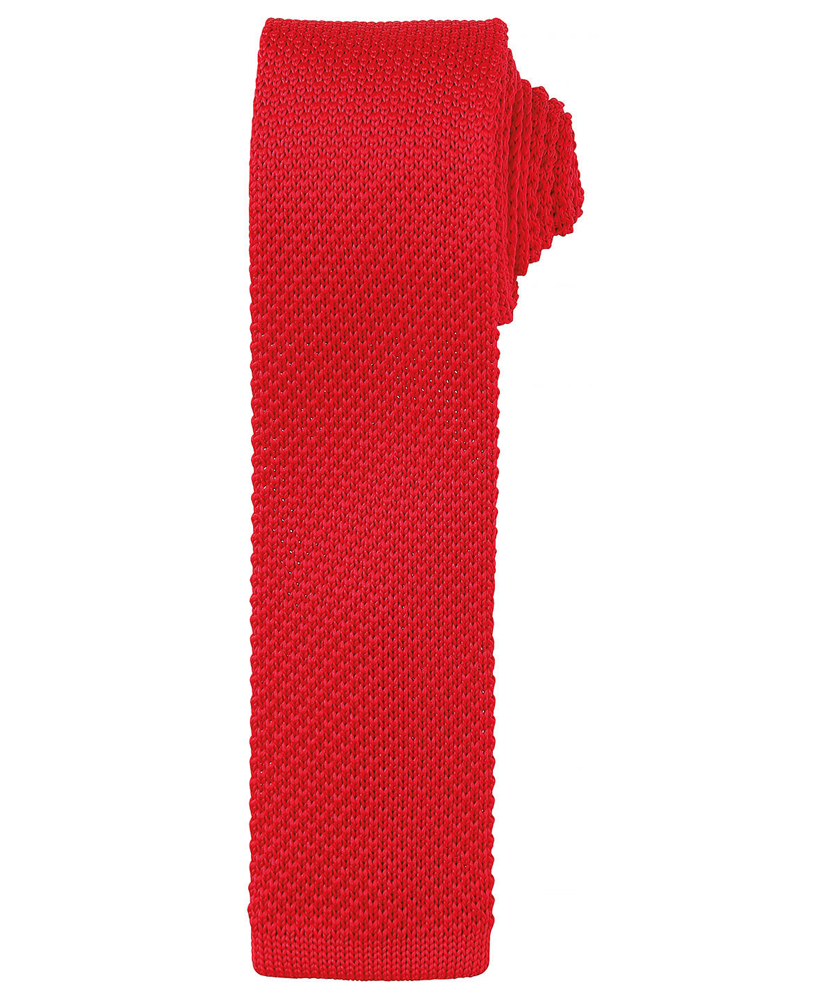 Premier PR789 Slim knitted tie Red