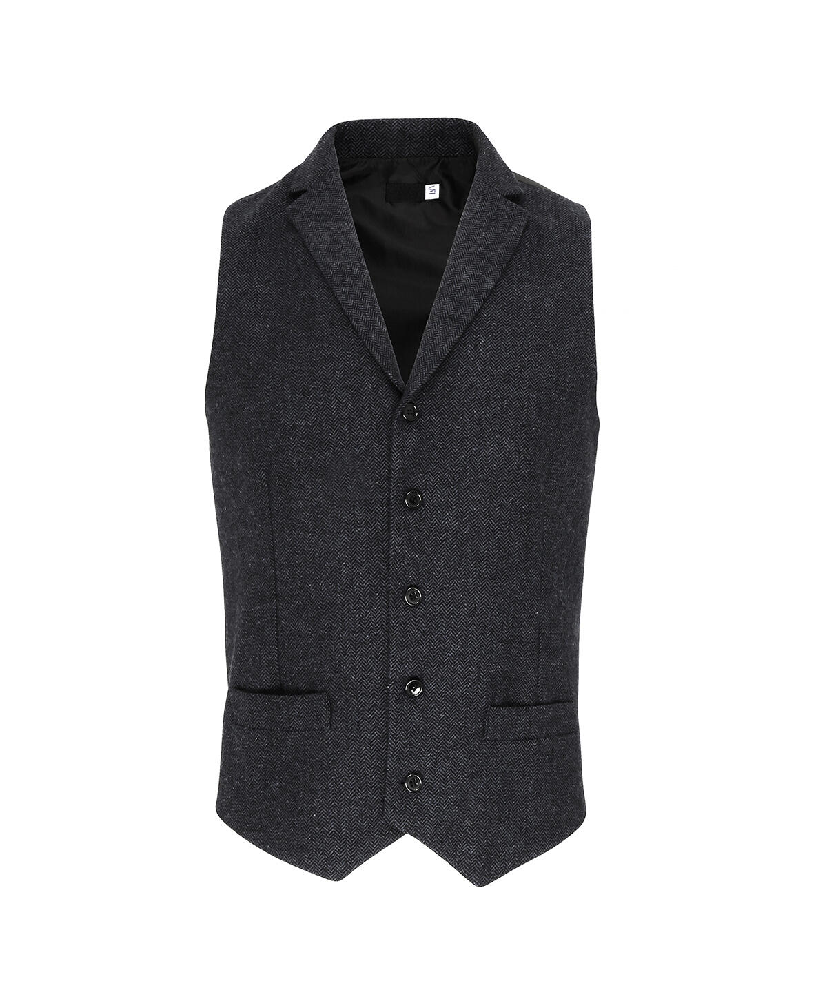 Premier PR625 Herringbone waistcoat Grey
