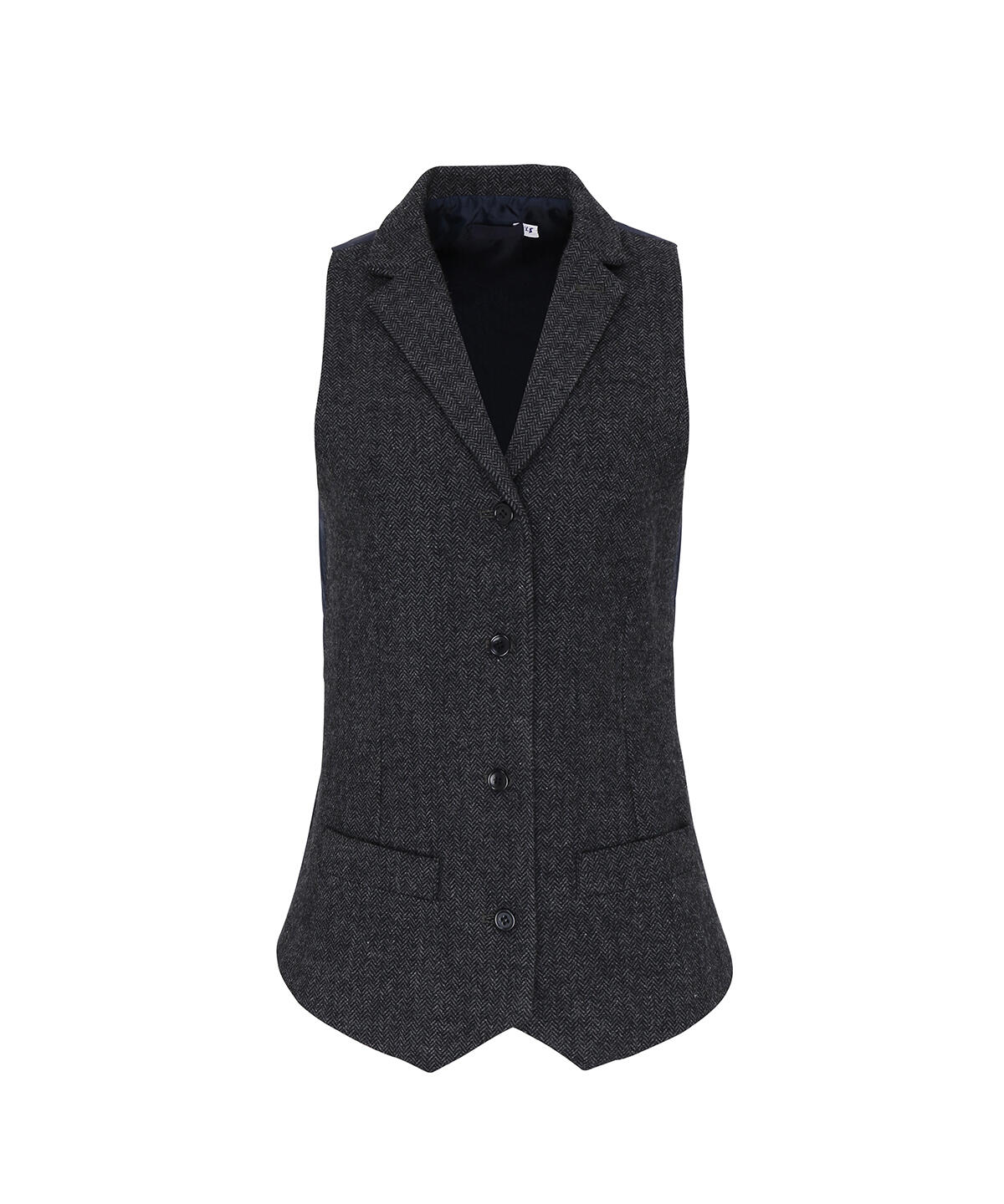 Premier PR626 Women's herringbone waistcoat Grey