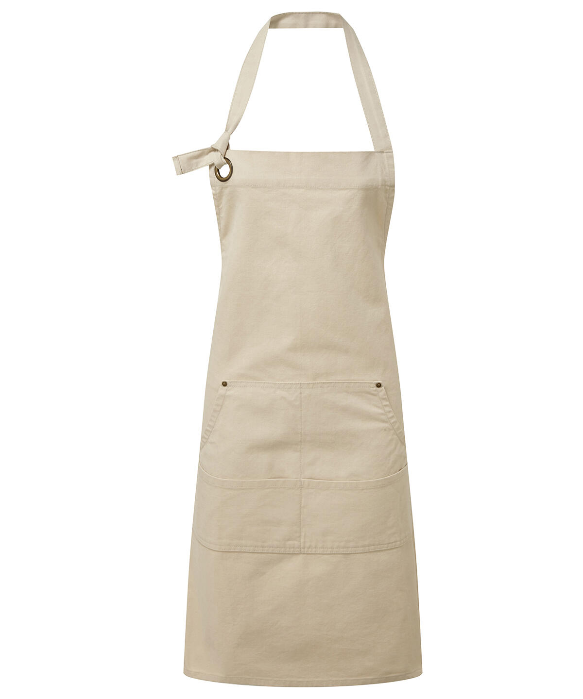 Premier PR137 Calibre heavy cotton canvas pocket apron Neutral