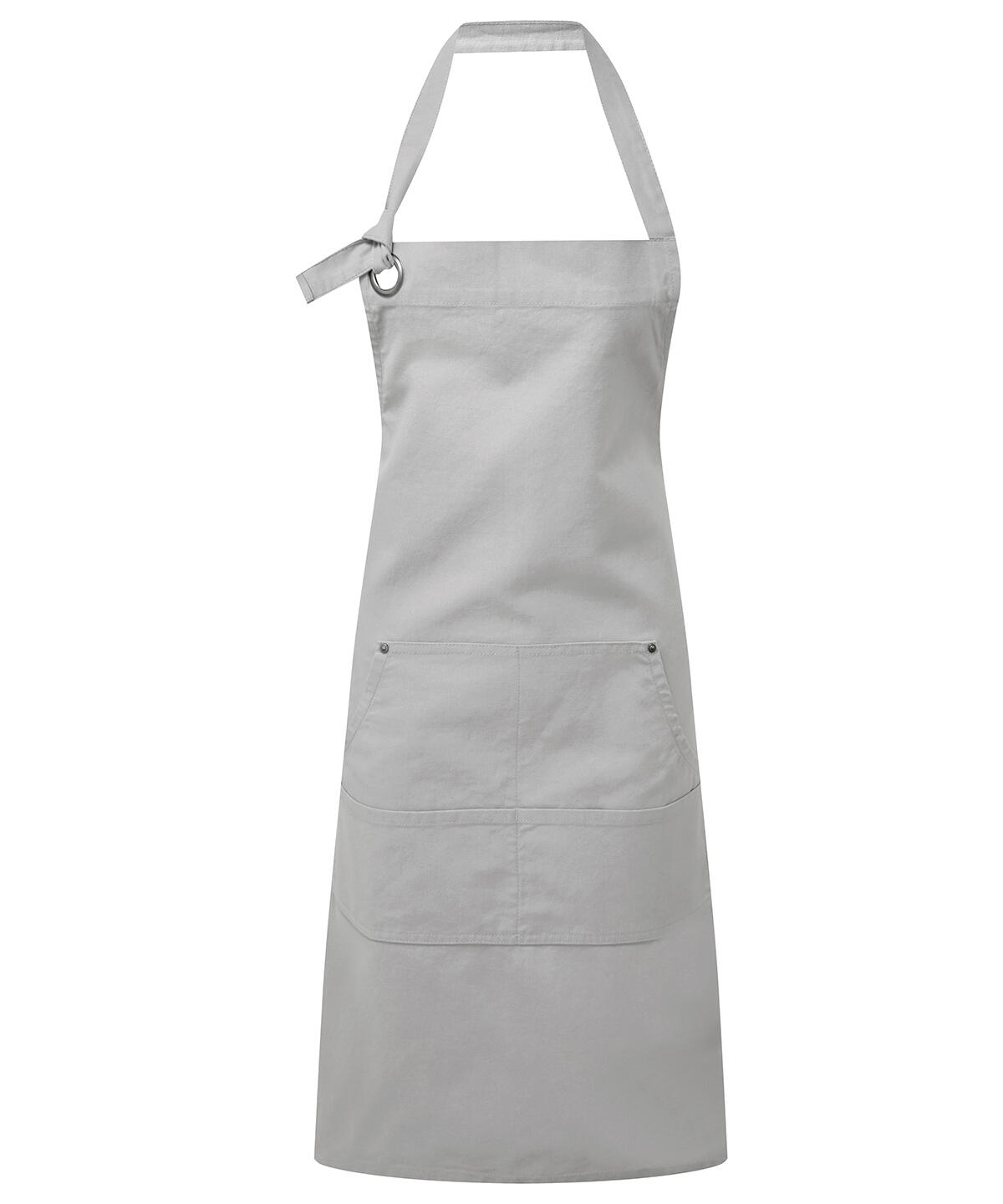 Premier PR137 Calibre heavy cotton canvas pocket apron Grey