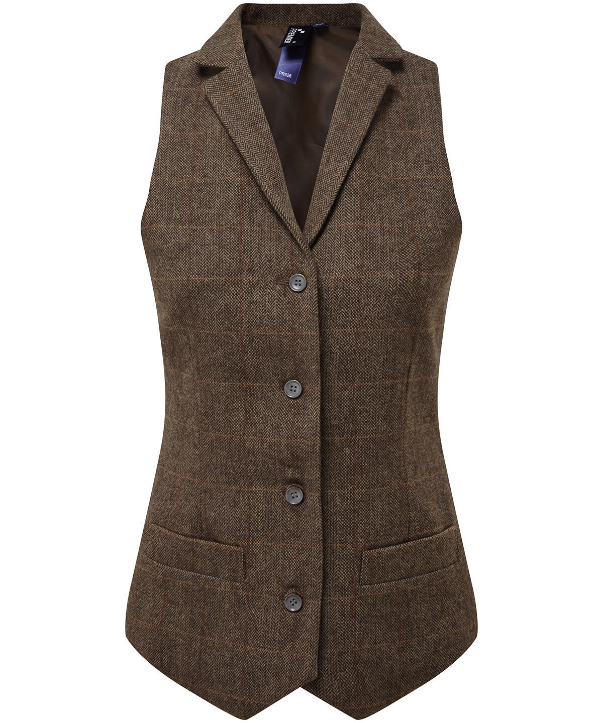 Premier PR626 Women's herringbone waistcoat Pattern