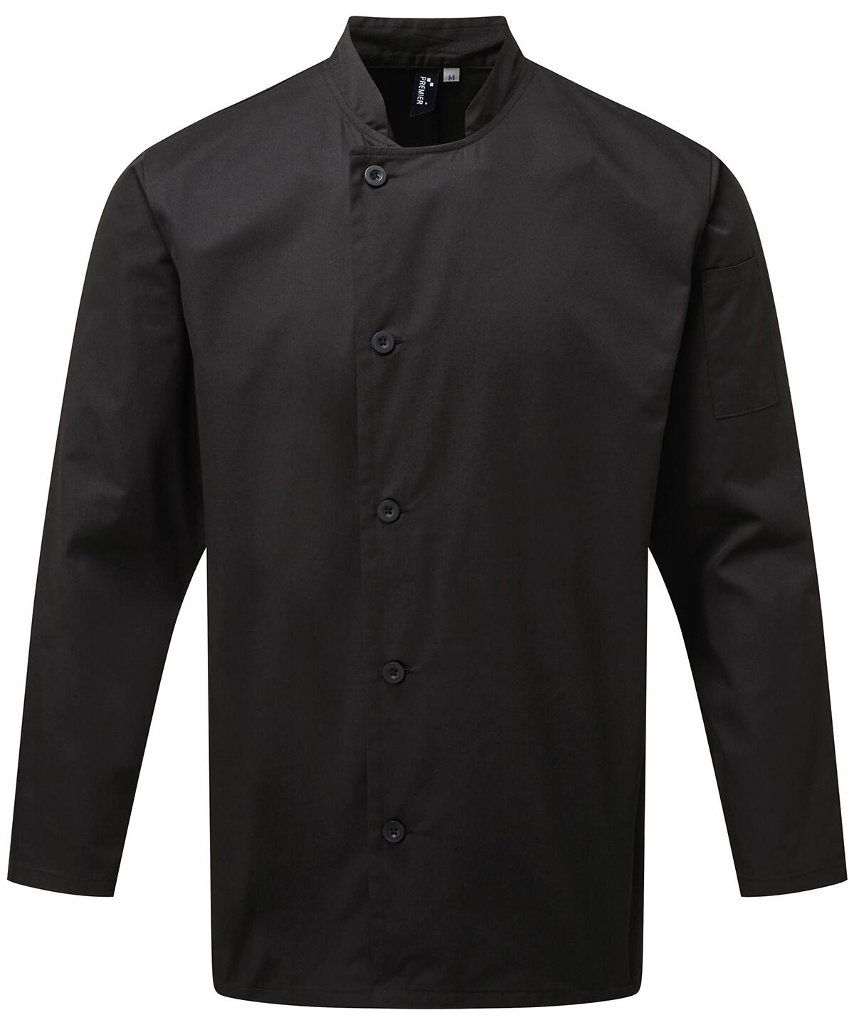 Premier PR901 Chef's essential long sleeve jacket Black