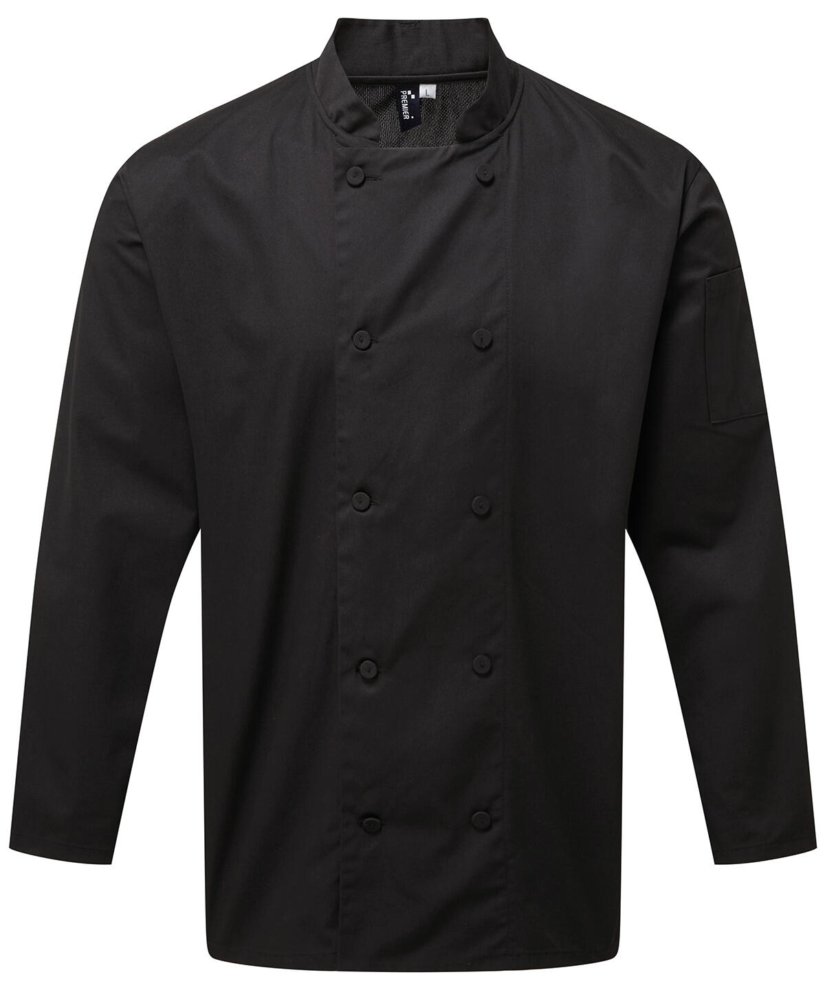Premier PR903 Chef's Coolchecker® long sleeve jacket Black