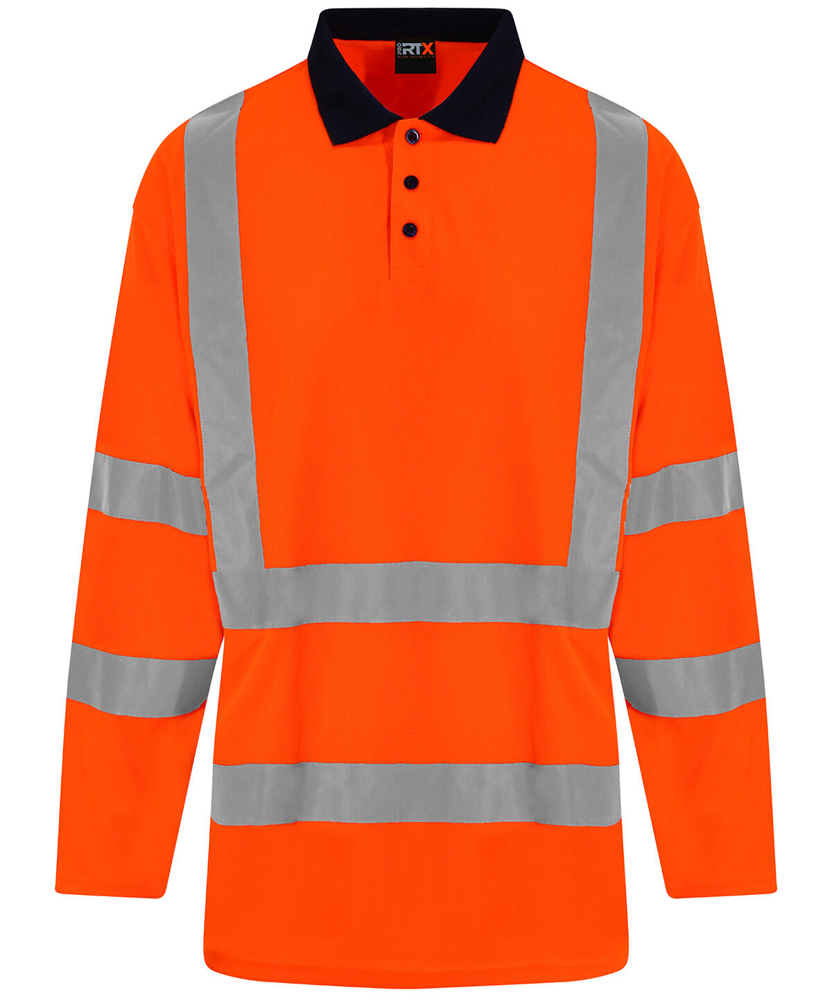 ProRTX High Visibility RX715 High visibility long sleeve polo Orange