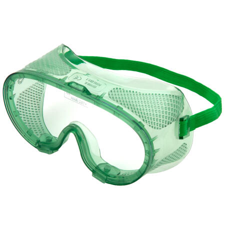 Supertouch Clear/Green E30 Anti-Scratch Adjustable Safety Goggles