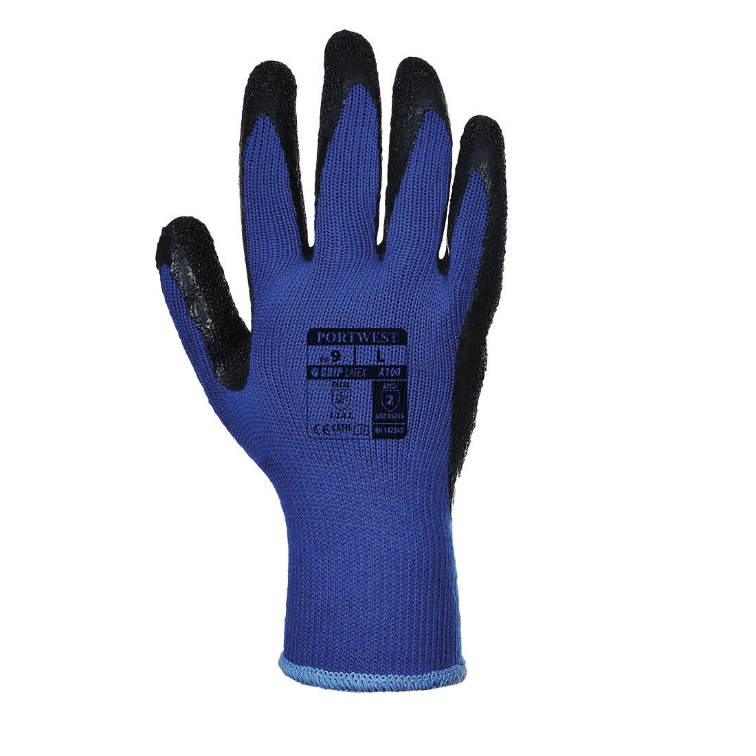 A100 Grip 10 Latex Glove Blue/Black