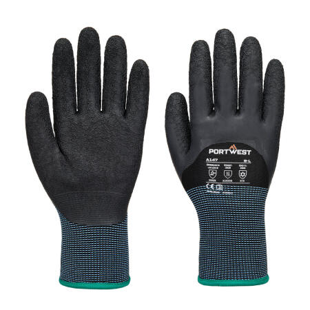 A147 Cold 13 Latex 3/4 Dipped Glove Black