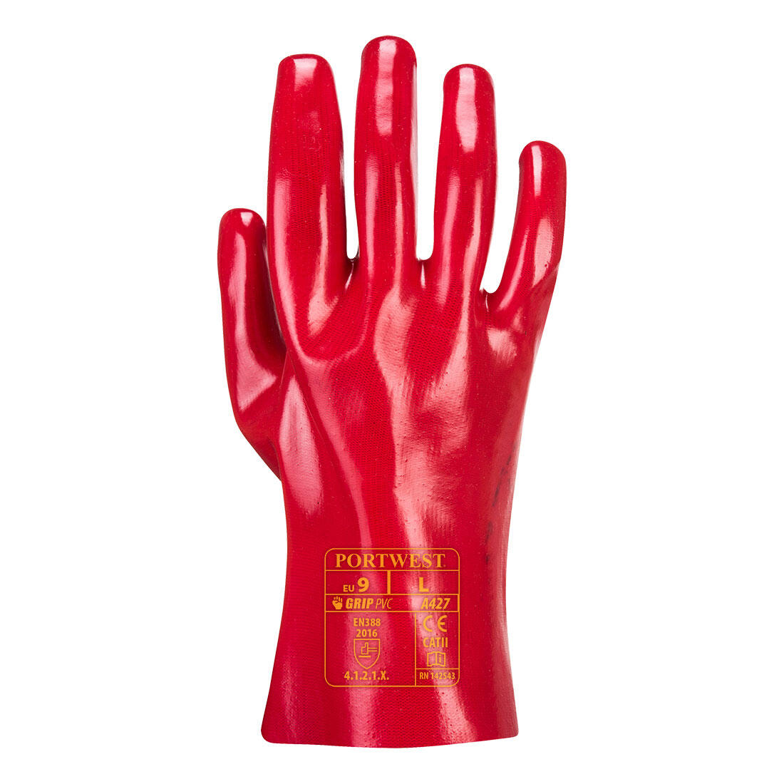 A427 Grip 12 PVC Gauntlet 27cm Red - Image 2