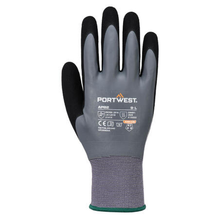 AP82 Grip 15 Latex Touch Scr Glv Grey/Black