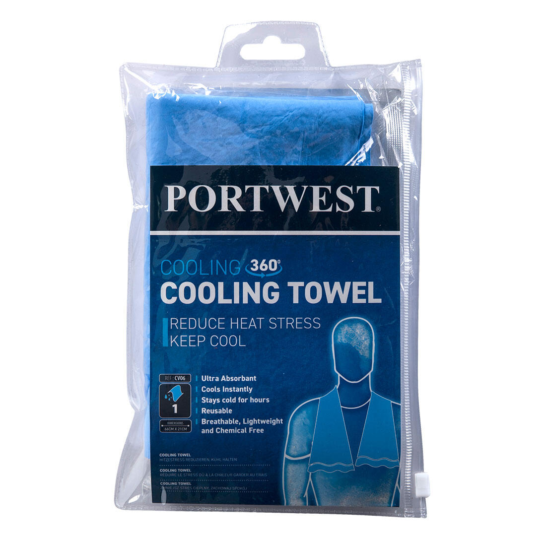 CV06 Cooling Towel Blue - Image 2