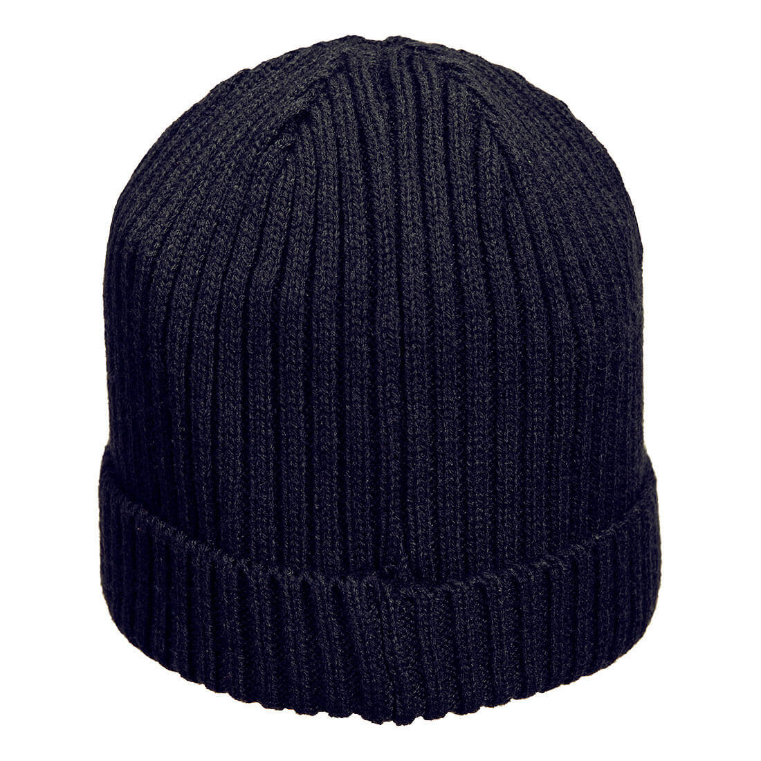HA24 Beanie Hat with Peak Navy - Image 2
