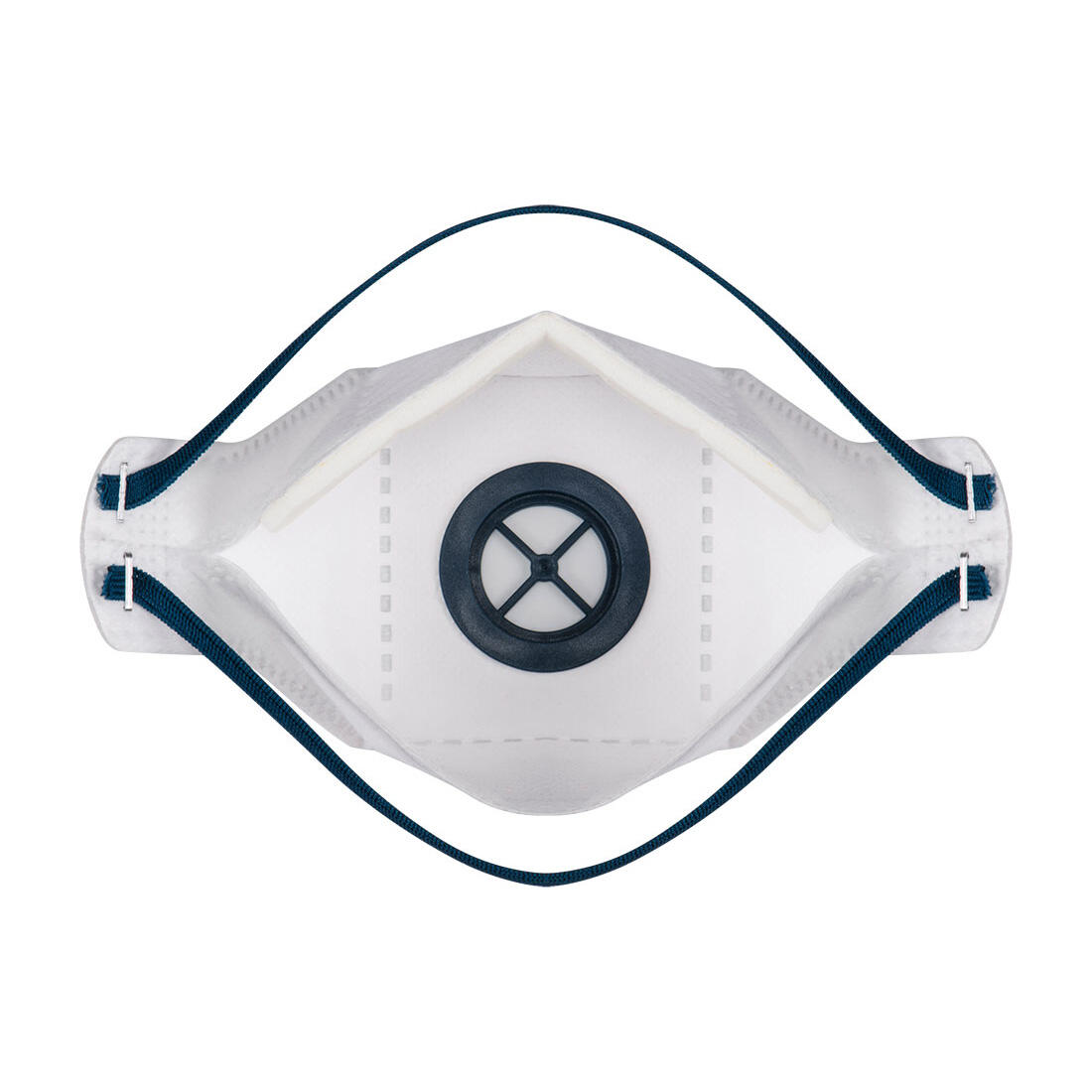 P291 EAGLE FFP2 Valved Dolomite Fold Flat Respirator (Pk10) White - Image 2