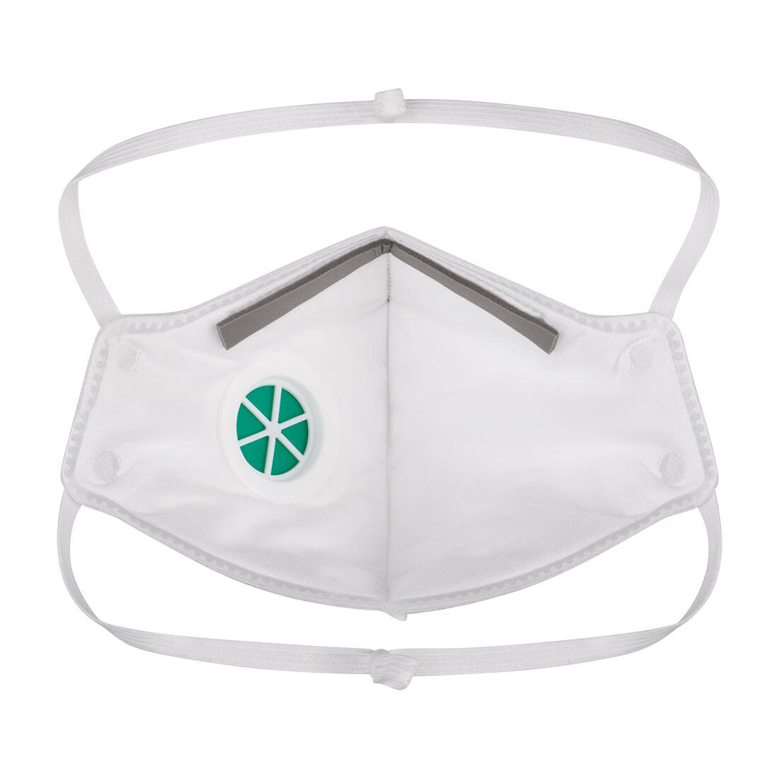 P310 FFP3 Valved Dolomite Fold Flat Respirator (Pk3) White - Image 2