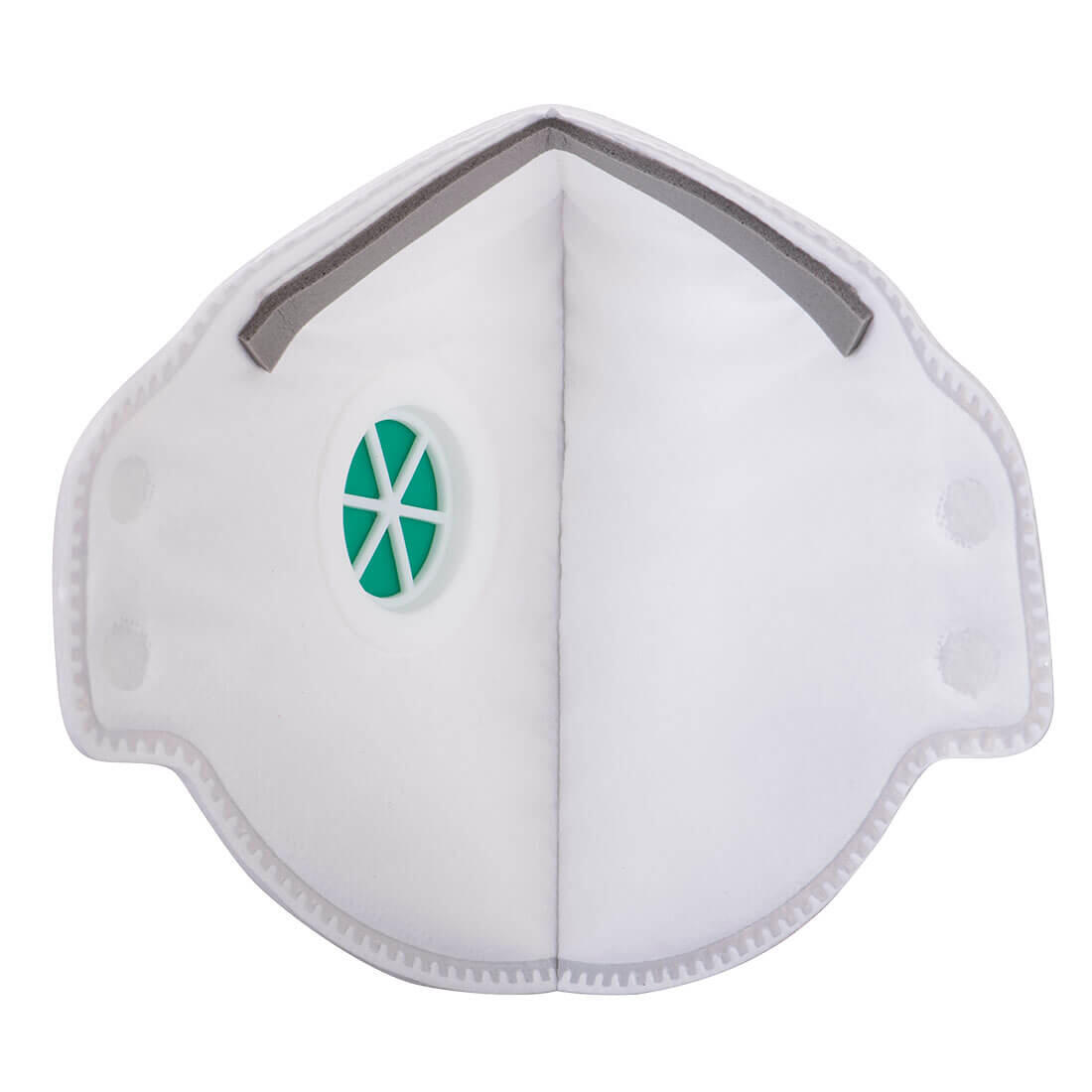P351 FFP3 Valved Dolomite Fold Flat Respirator (Pk20) White - Image 2