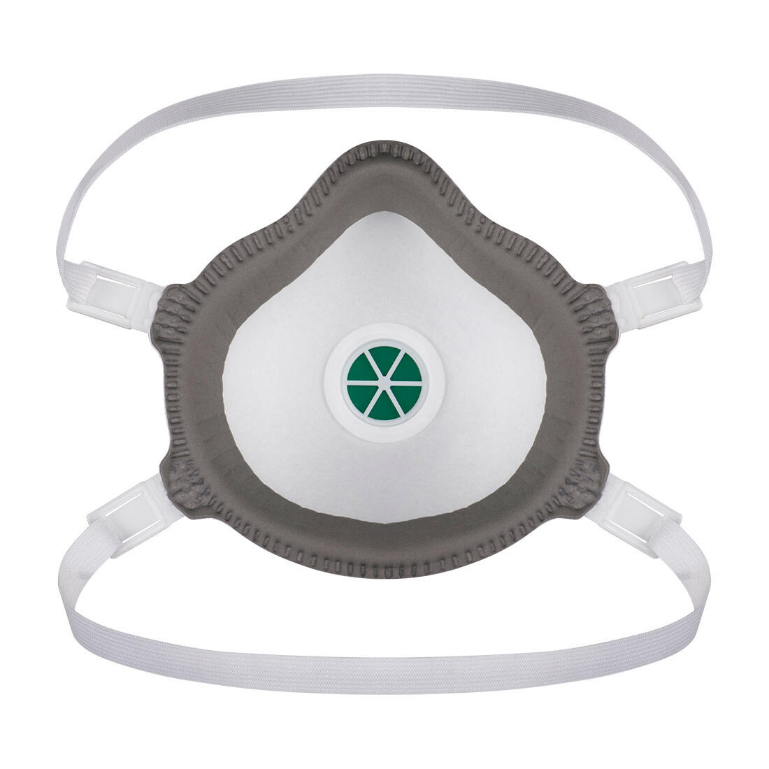 P371 ERGONET FFP3 Valved Dolomite Respirator (Pk5) White - Image 2