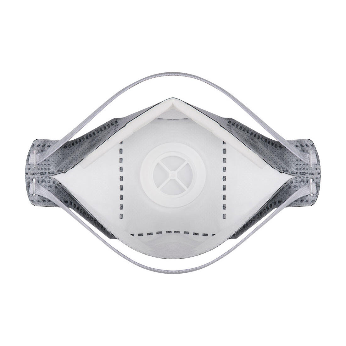 P392 EAGLE FFP3 Valved Carbon Fold Flat Respirator (Pk10) White - Image 2