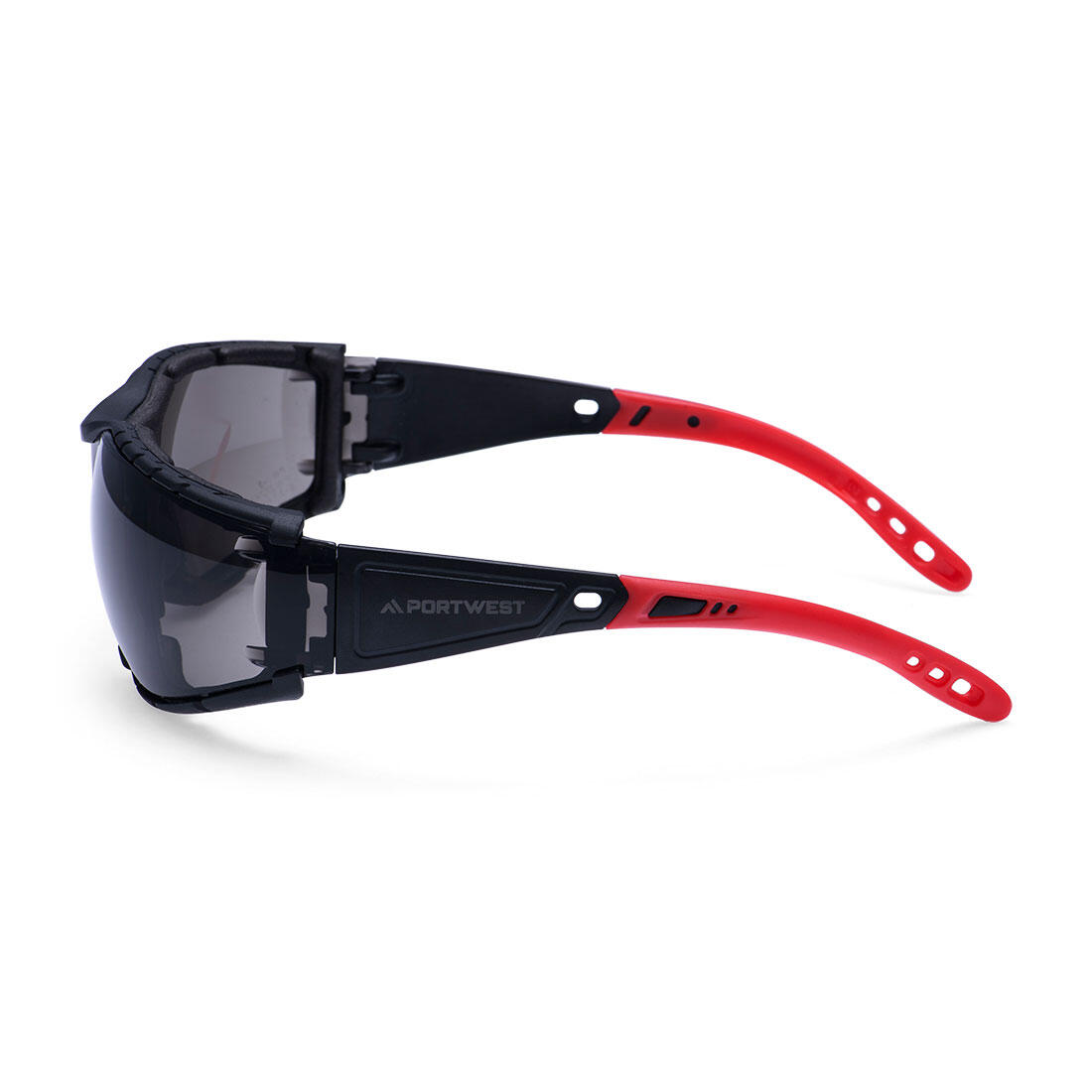 PB32 Wrap Around Pro Safety Glasses Smoke - Image 2