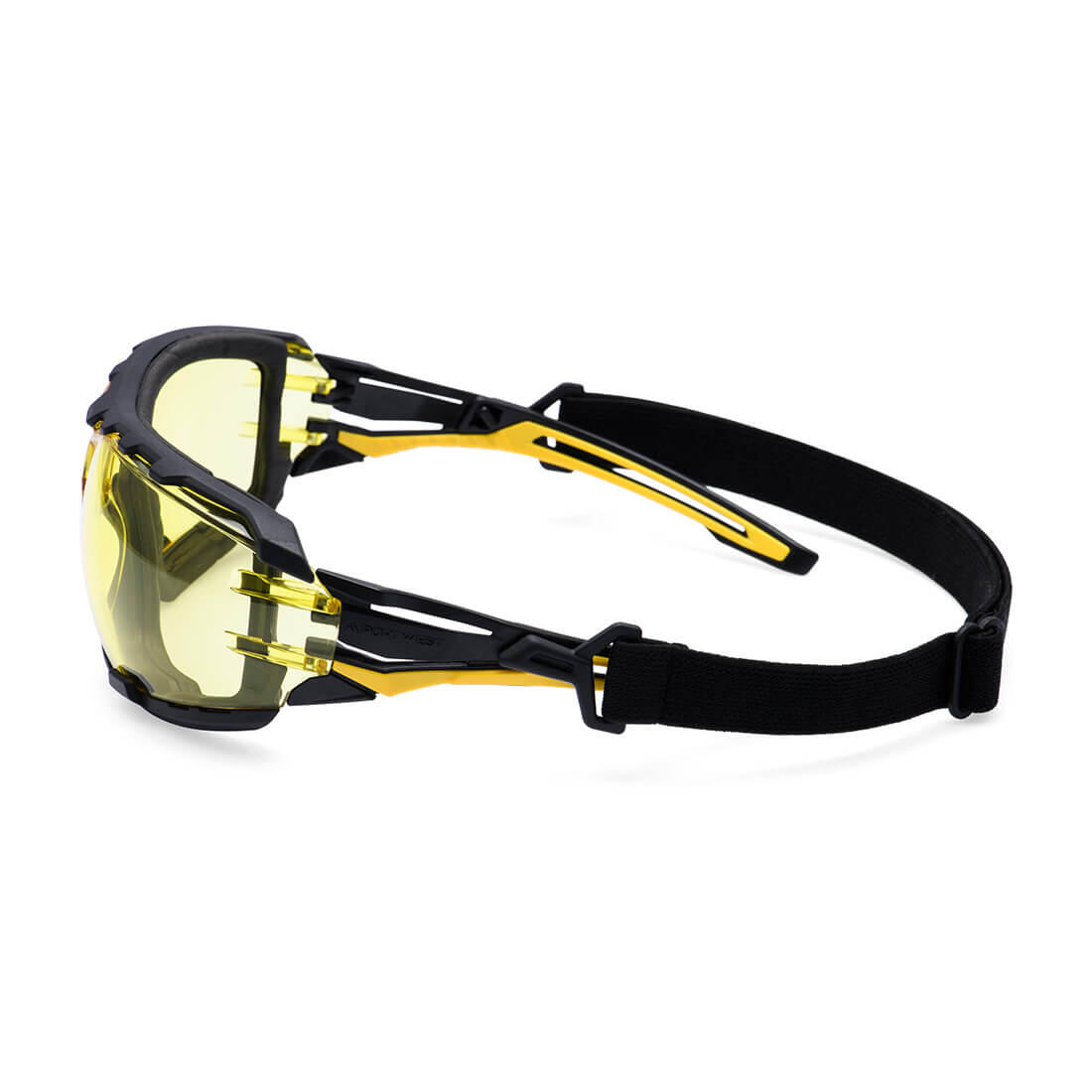 PR02 Anthracite Wraparound Plus Safety Glasses Amber - Image 2